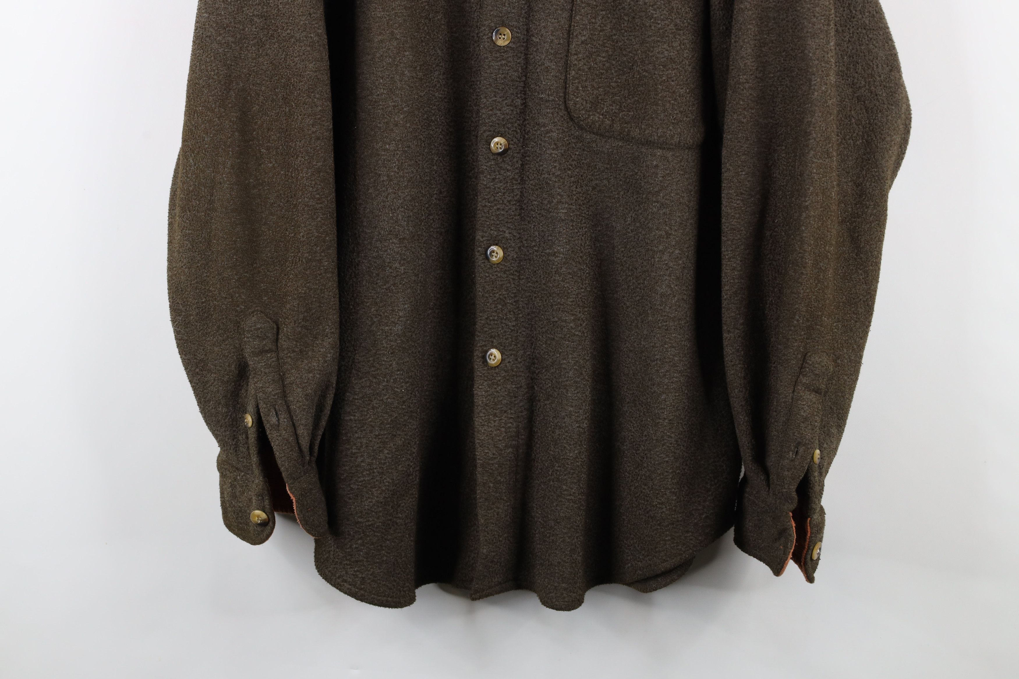 Vintage Vintage 90s Streetwear Corduroy Collar Fleece Shirt Jacket Size US XL / EU 56 / 4 - 3 Thumbnail