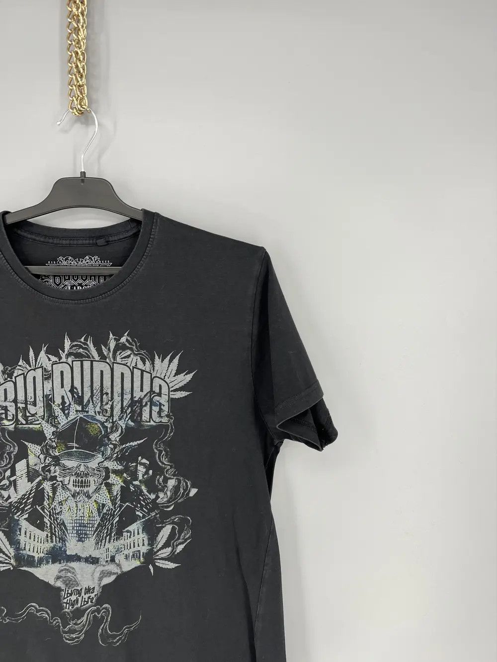 Band Tees Vintage Big Buddha Skull Affliction Style Cyber-Y2K Tee Size US L / EU 52-54 / 3 - 5 Thumbnail