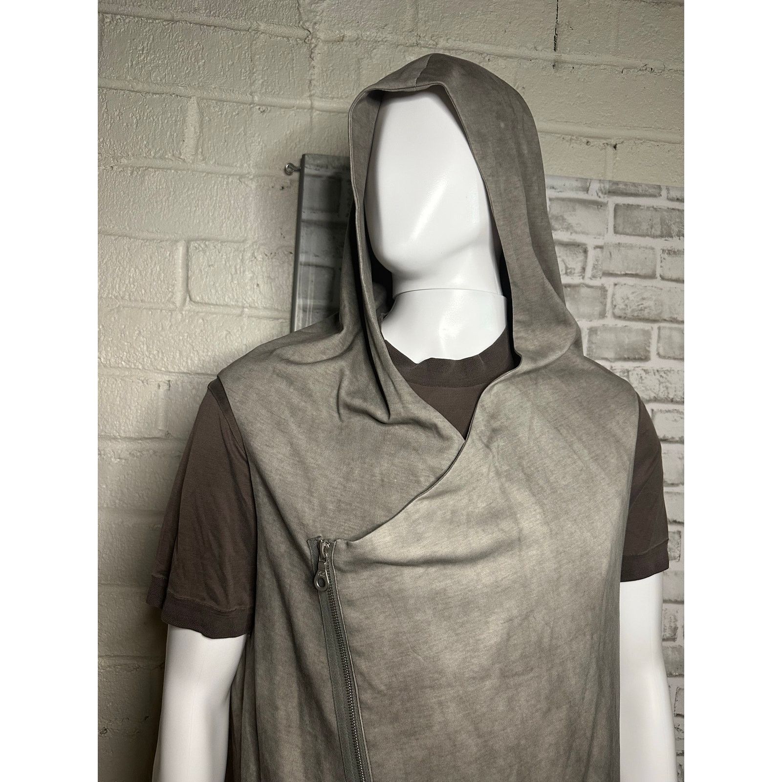 Firmament Berlin Nomad Hooded Vest Post-Apocalyptic Style Stone Gray EU 50 Size US L / EU 52-54 / 3 - 5 Thumbnail