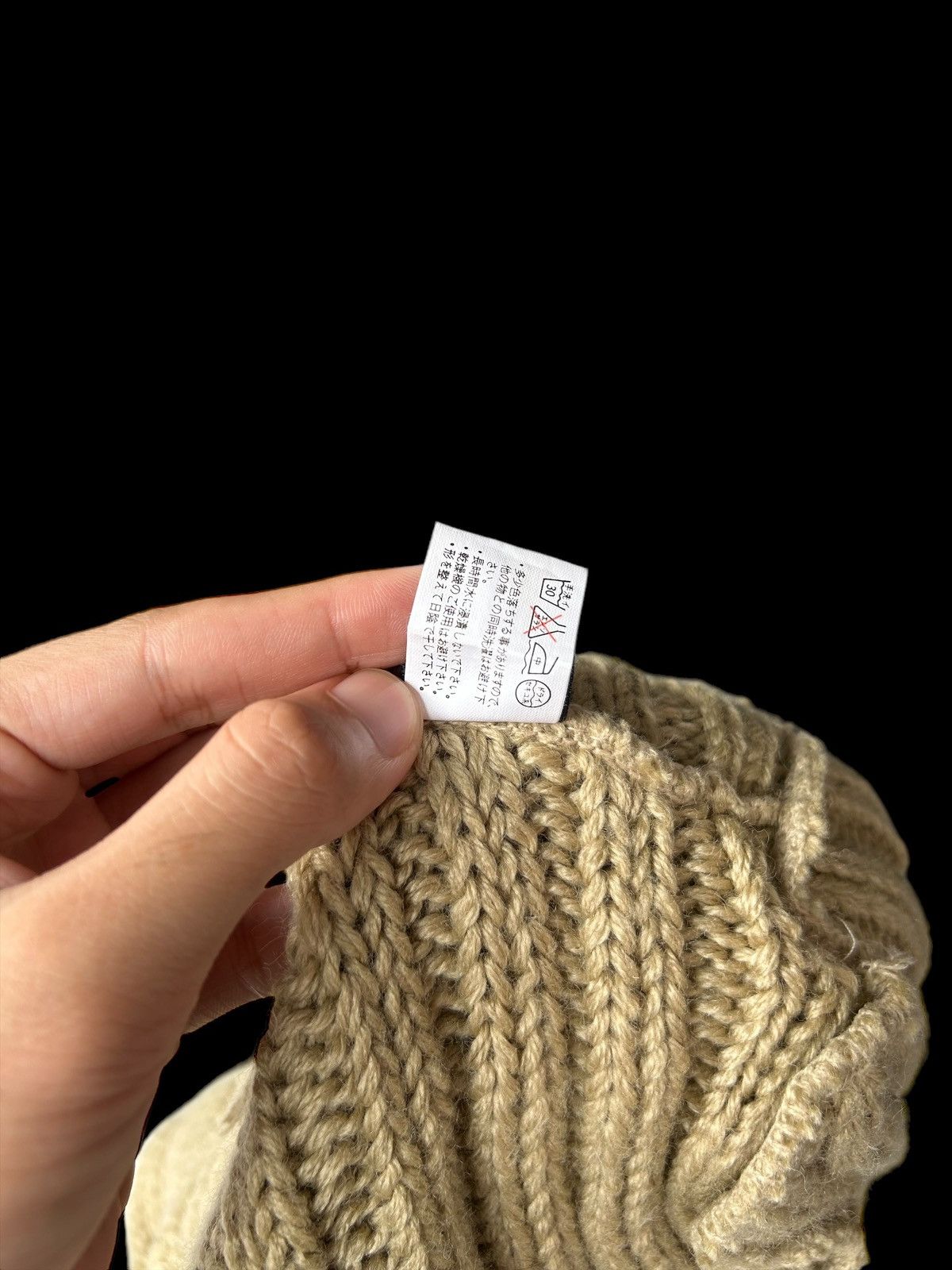 Japanese Brand × Kapital × Vintage Vtg Japanese Brand Unique Knitt Big Beanie Hats Rare☠️☠️🎌 Size ONE SIZE - 5 Thumbnail