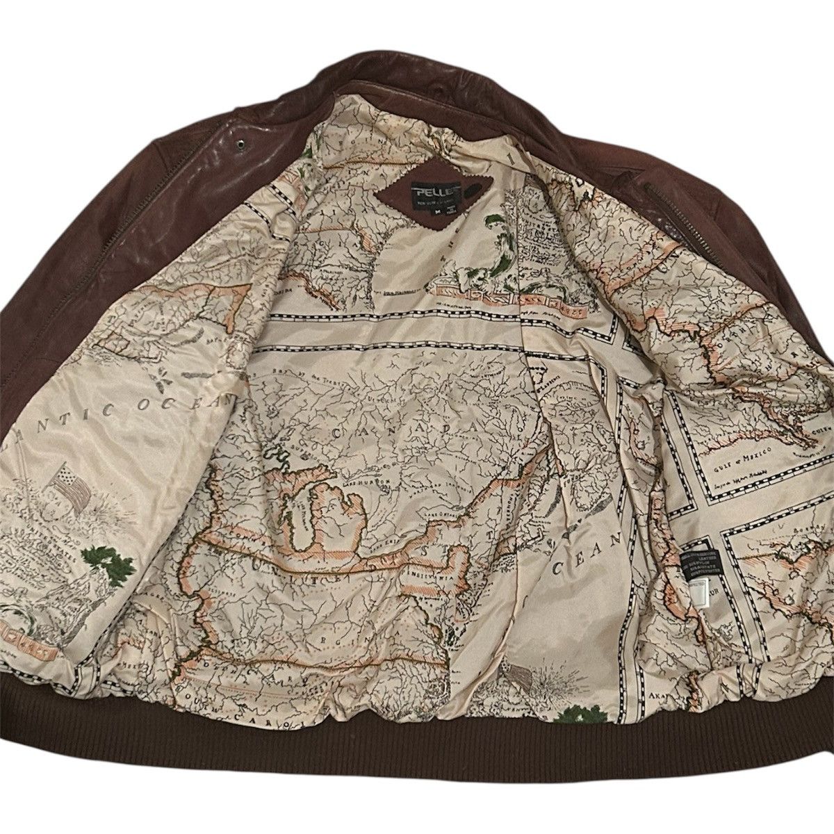 Pelle Pelle Pelle Pelle Brown Leather Bomber Jacket Vintage Distressed M Size US M / EU 48-50 / 2 - 5 Thumbnail