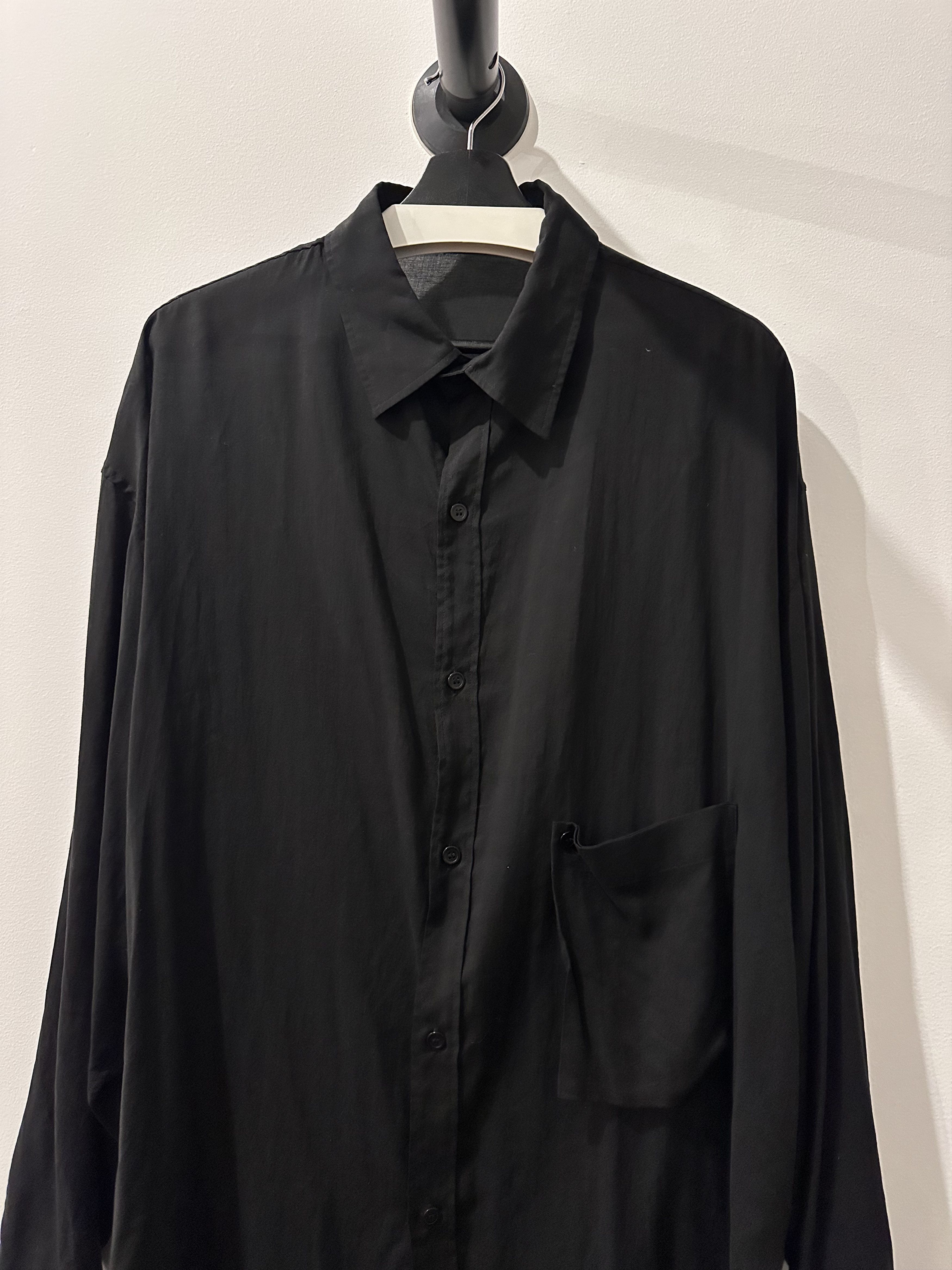 Yohji Yamamoto Yohji Yamamoto Pour Homme Tencel Back letters shirts Size US L / EU 52-54 / 3 - 2 Thumbnail
