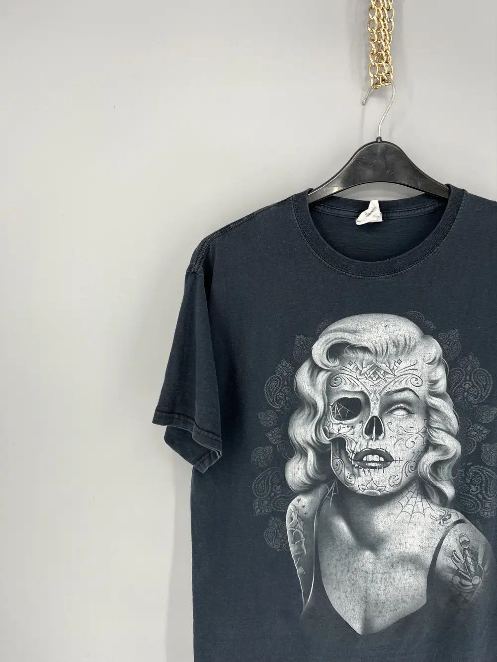 Band Tees Vintage Marilyn Monroe Skull Tattoo Tshirt Dead Face Horror Size US L / EU 52-54 / 3 - 2 Thumbnail