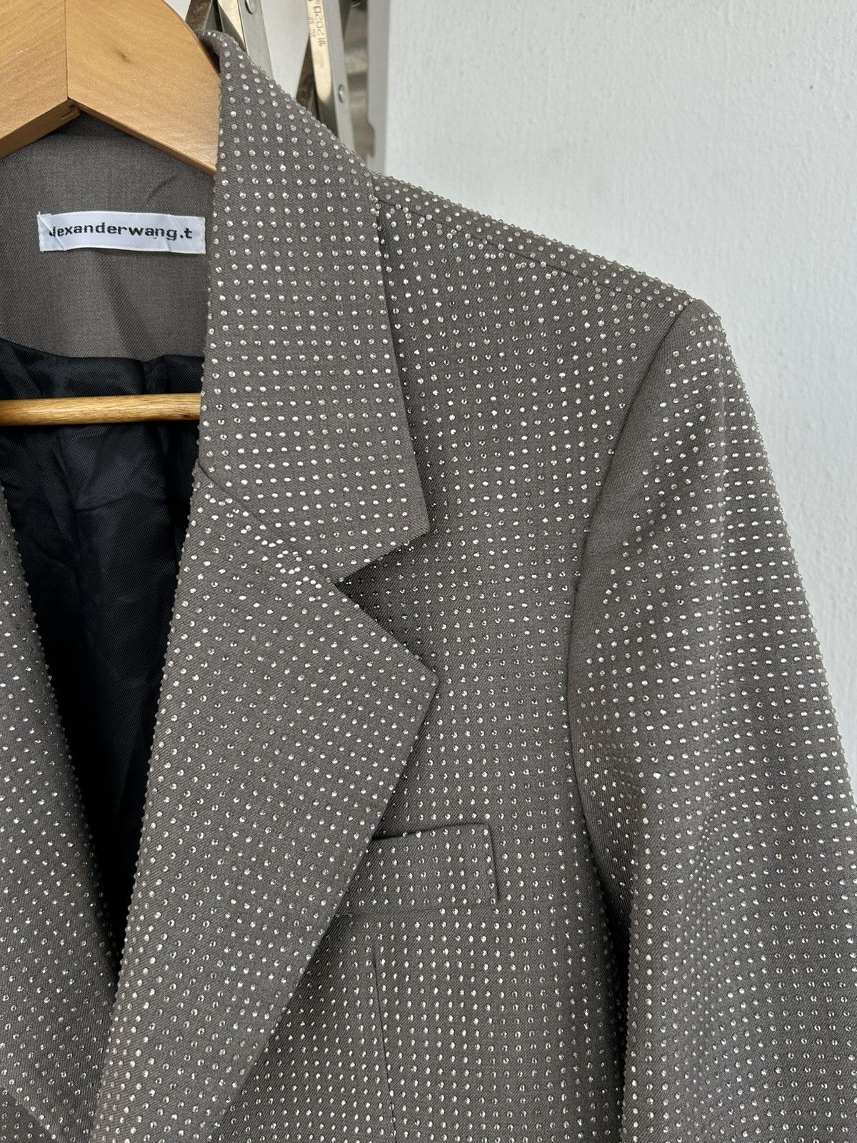 Alexander Wang Holy Grail❗️Crystal Blazer Size 46R - 6 Thumbnail