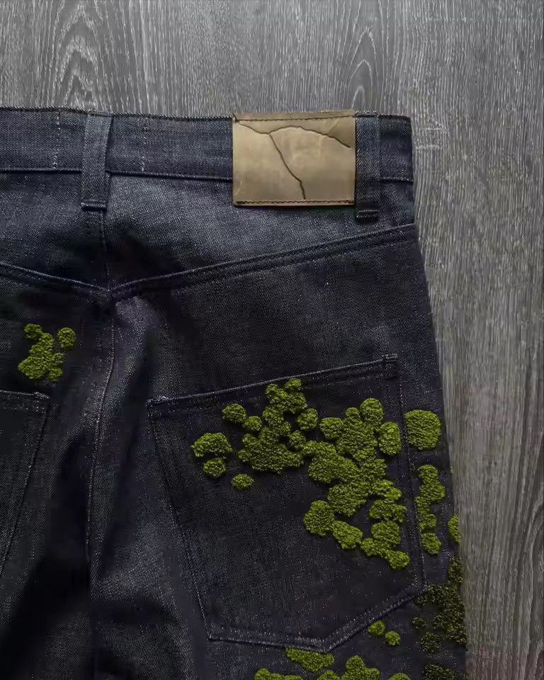 Japanese Brand Hiphop Streetwear Fallen Moss Wide Leg Jean Size US 32 / EU 48 - 3 Thumbnail