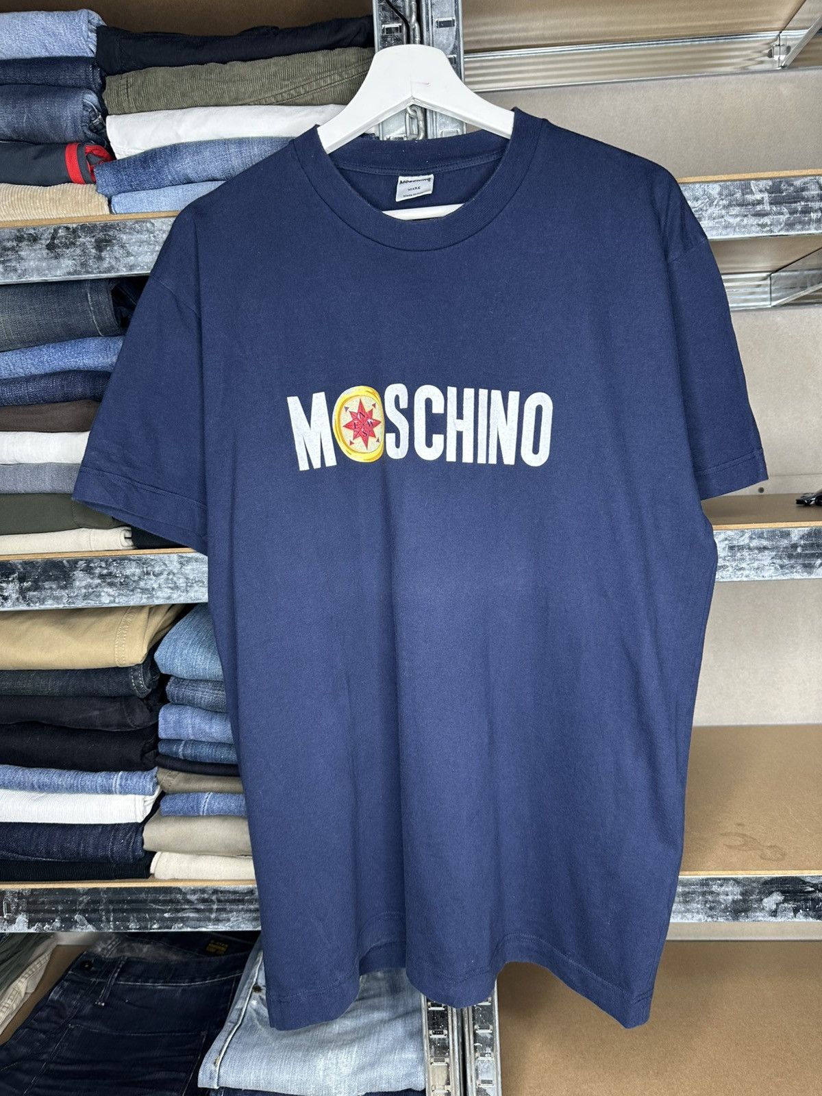 Moschino Moschino Mare Vintage 90s 00s Logo Print T Shirt Size XL Size US XL / EU 56 / 4 - 1 Thumbnail