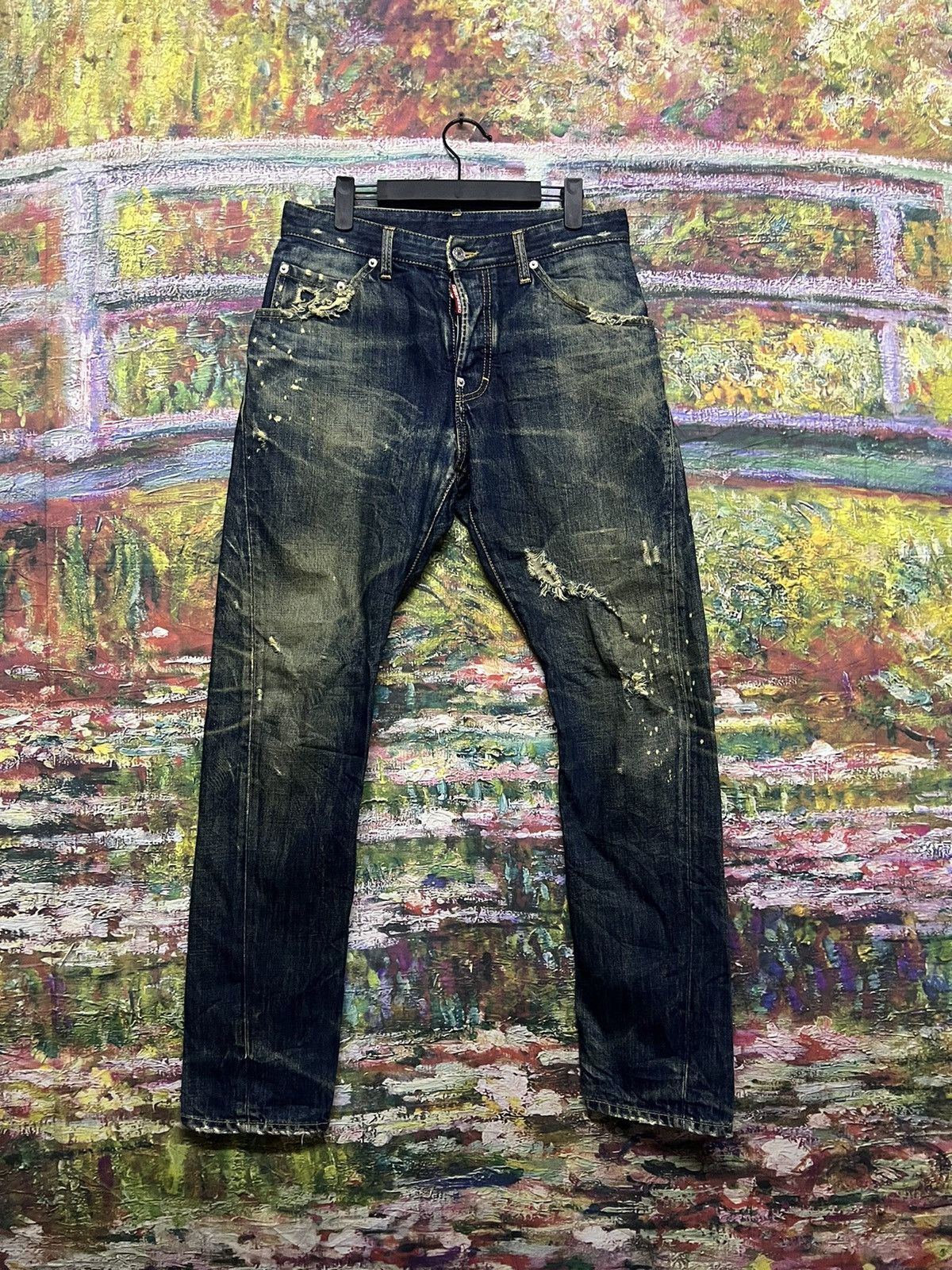 Dsquared2 ‼️LAST DROP‼️Dsquared distressed design denim Size US 31 - 1 Thumbnail