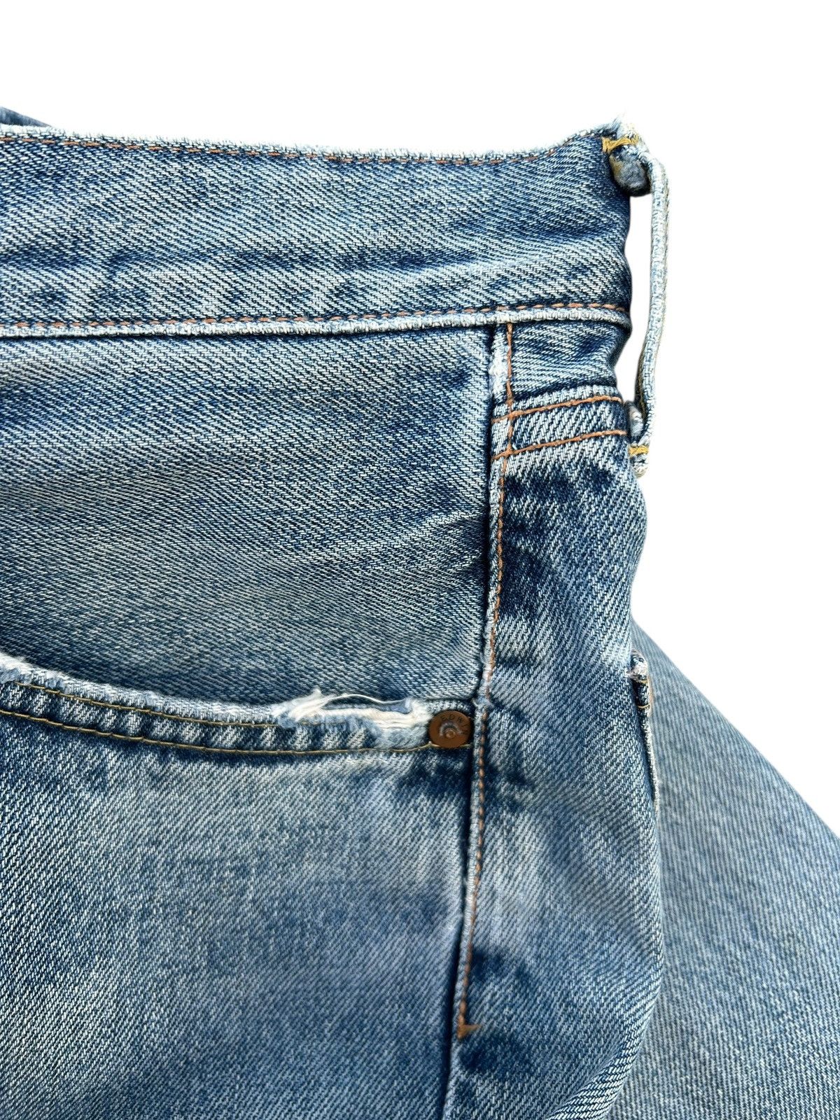 Kapital Vintage Edwin 505X Selvedge Distressed Denim Jeans Size US 30 / EU 46 - 9 Thumbnail