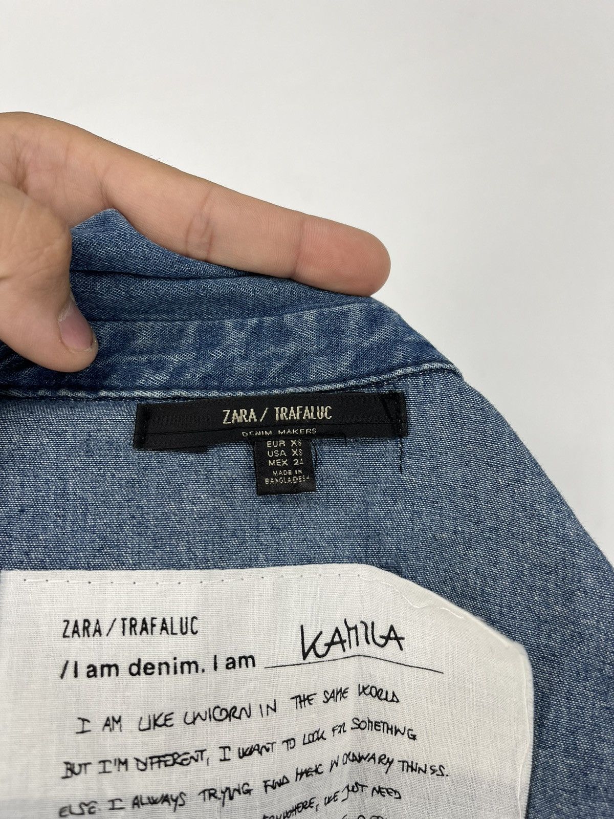 Zara ZARA TRAFALUC NEW ART shirt with frayed edges Size US XS / EU 42 / 0 - 10 Thumbnail