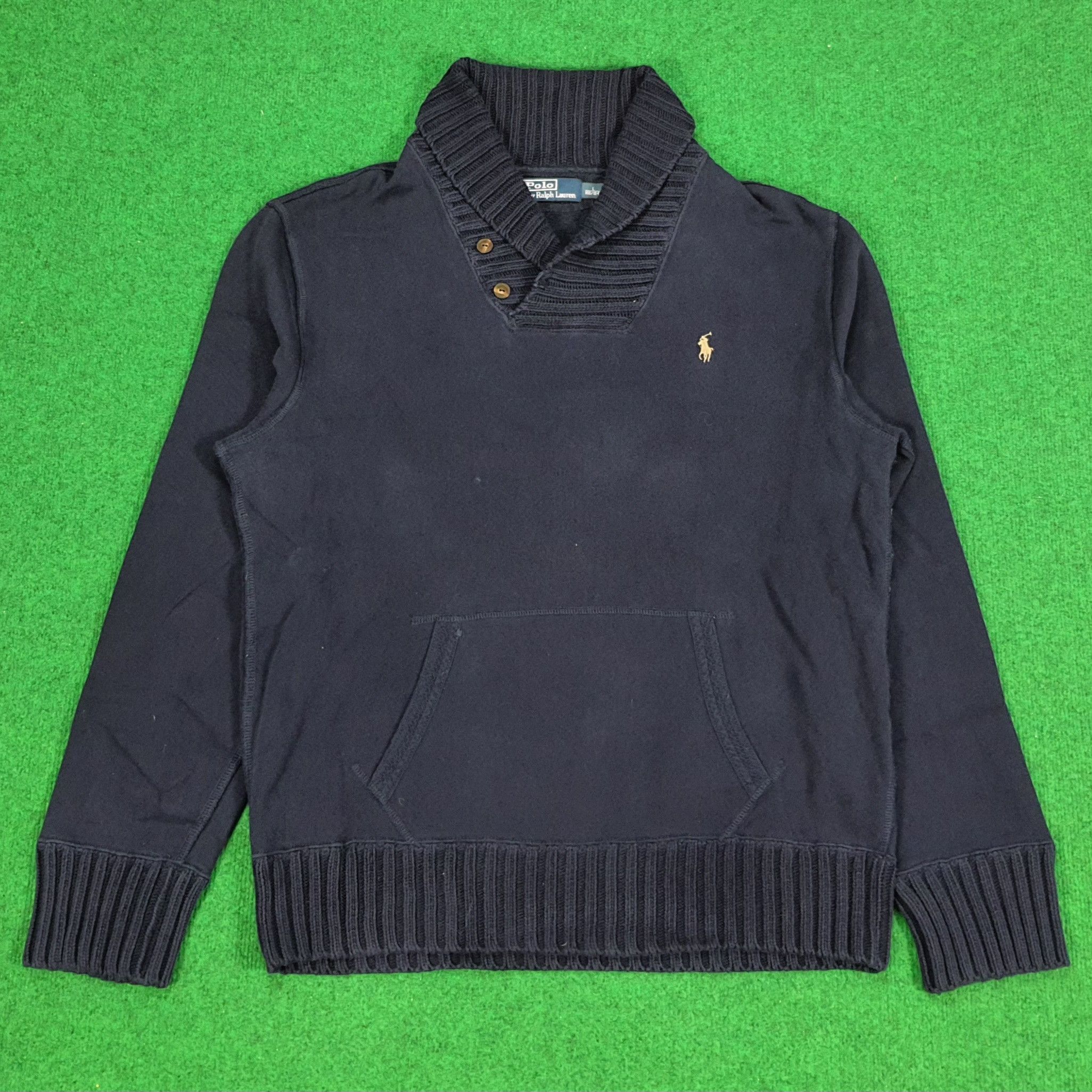 Polo Ralph Lauren × Vintage Vintage Polo by Ralph Lauren Winter Knit Style Sweatshirt Size US L / EU 52-54 / 3 - 1 Thumbnail