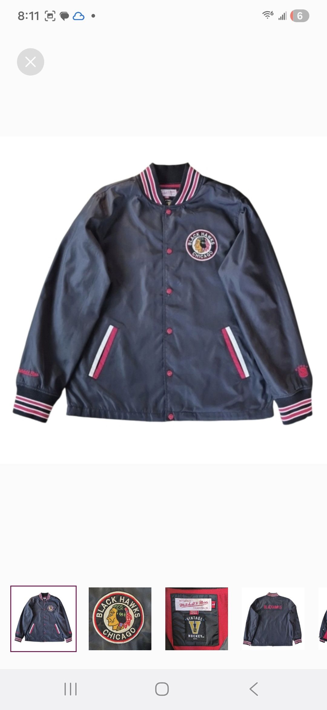 Mitchell & Ness Chicago Blackhawks Mitchell & Ness Vintage Jacket Size US L / EU 52-54 / 3 - 1 Thumbnail