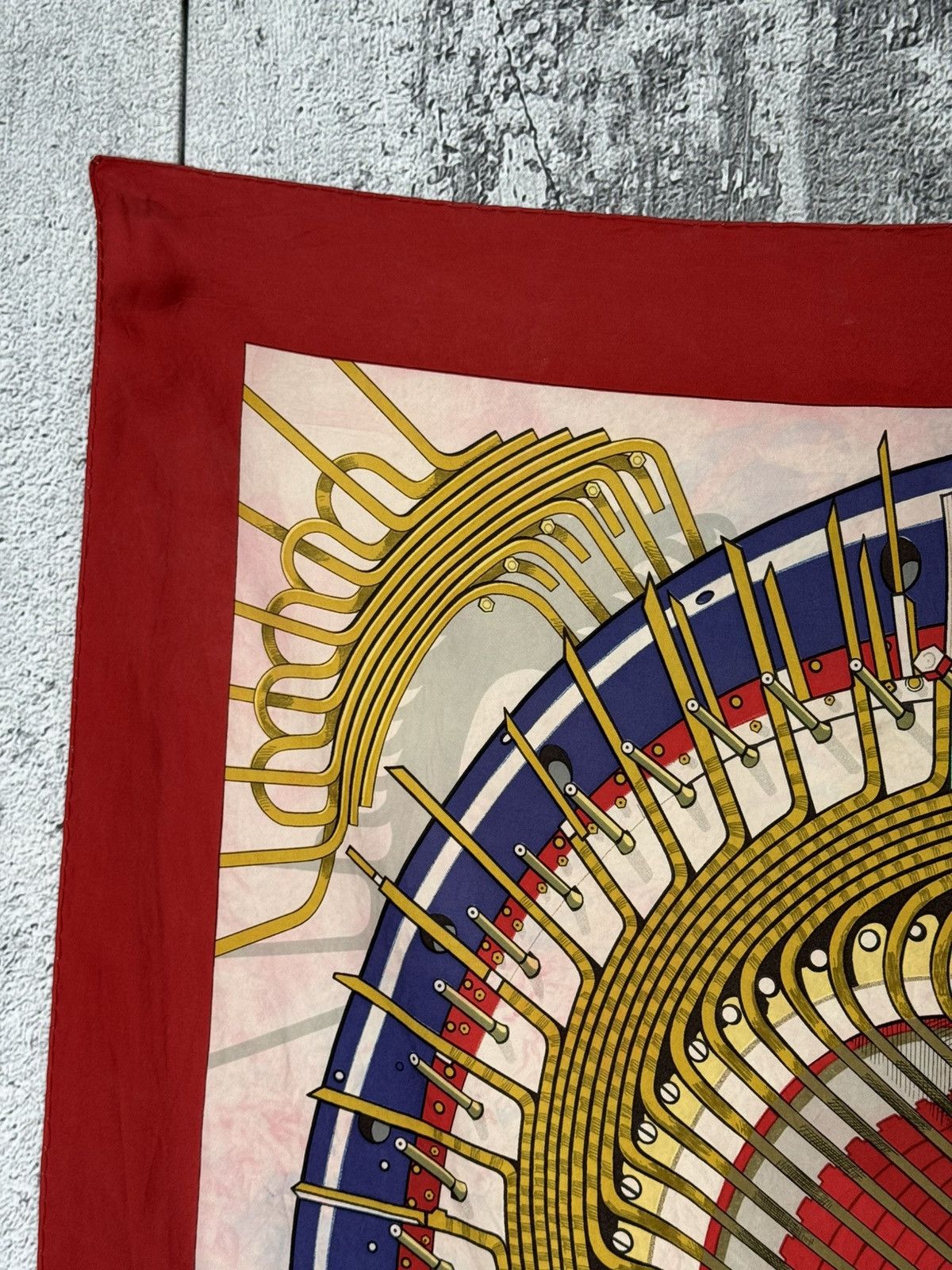 Hermes Hermes 'Alternateur' Silk Scarf Designed by Pierre Peron Size ONE SIZE - 6 Thumbnail
