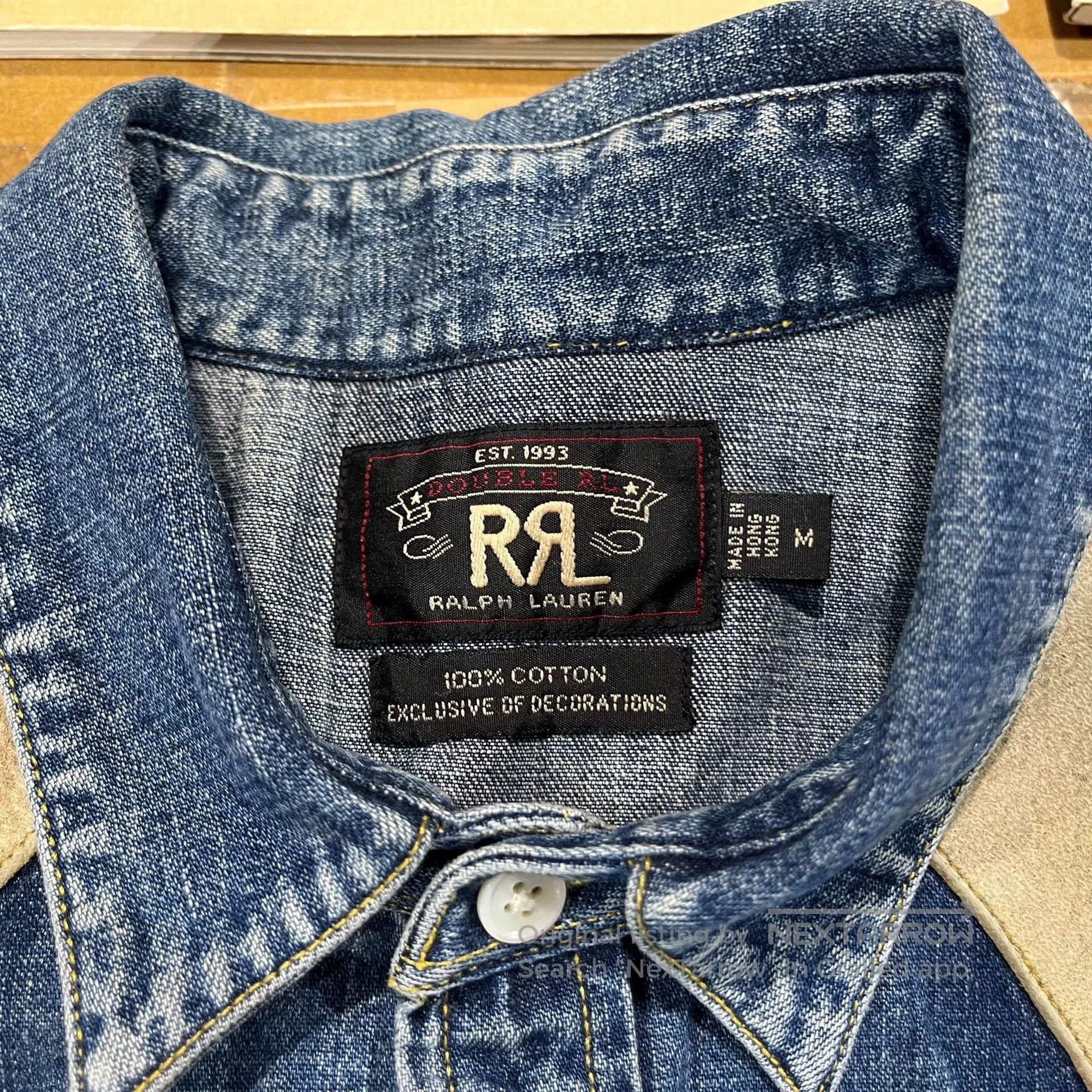 RRL Ralph Lauren RRL Western Denim Shirt by Ralph Lauren. Size US M / EU 48-50 / 2 - 4 Thumbnail