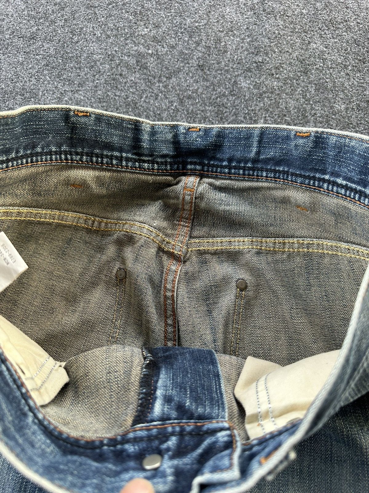 Wrangler 🔥90s Wrangler Distressed Vintage Denim D131 Size US 32 / EU 48 - 10 Thumbnail