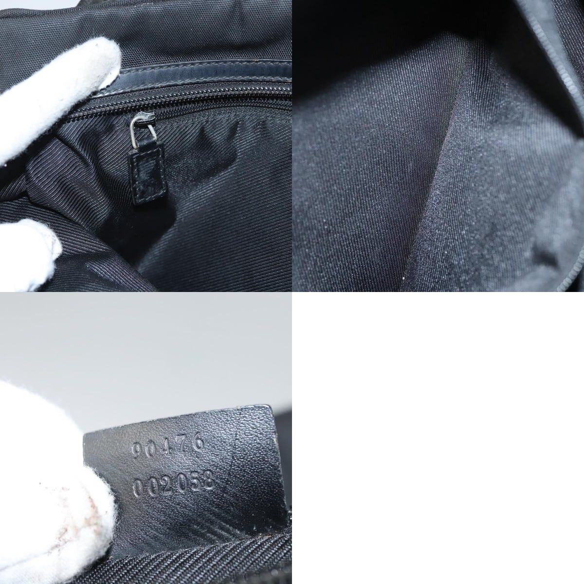 Gucci GUCCI Shoulder Bag Canvas Black Size ONE SIZE - 13 Thumbnail