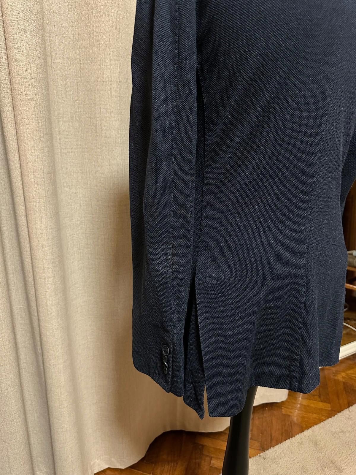 Loro Piana Loro Piana Blazers Blue Silk and Cashmere Sz 50 Size 50R - 6 Thumbnail