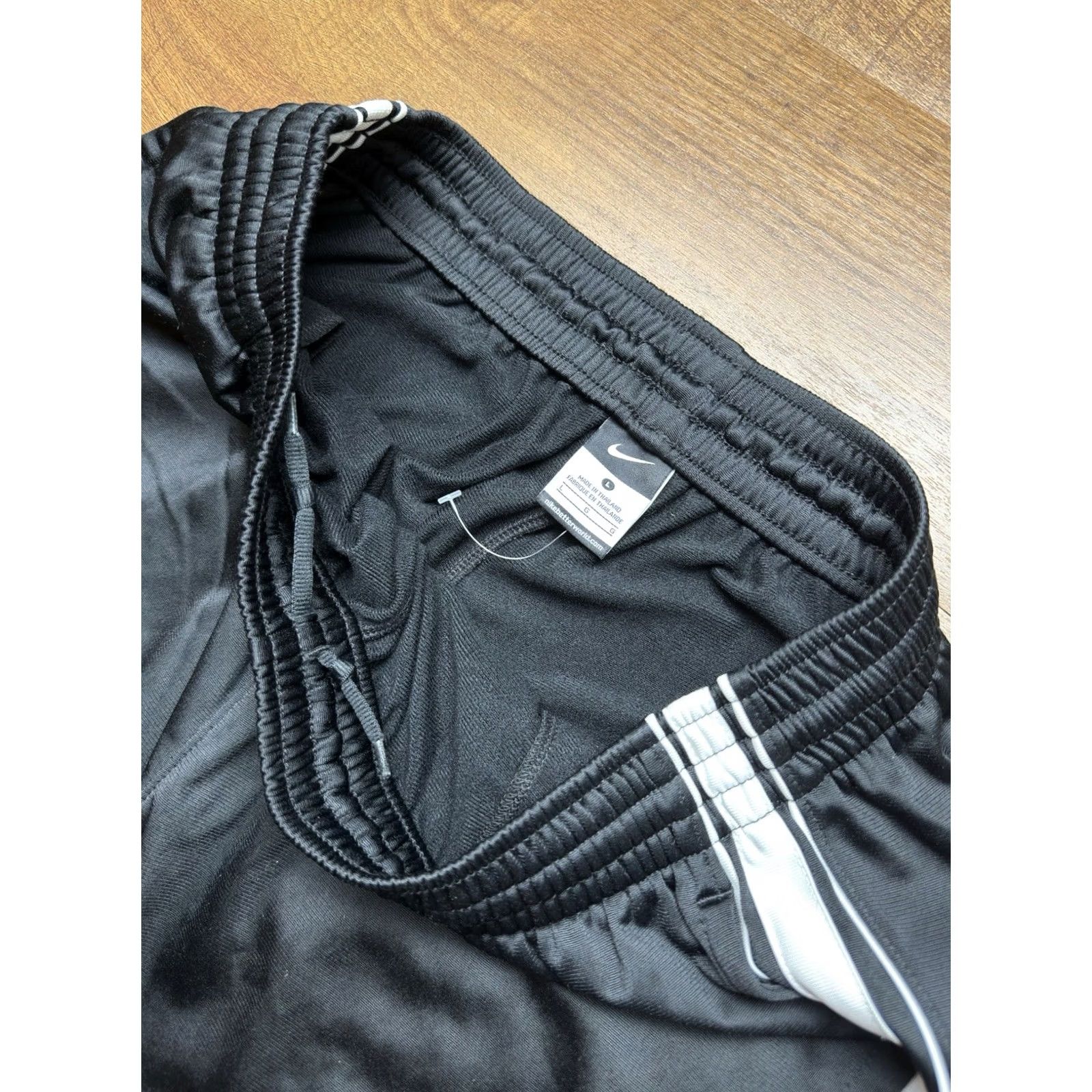 Nike Nike Pants Mens Large Black Striped Track Sweatpants Athletic Y2K Size US 32 / EU 48 - 4 Thumbnail