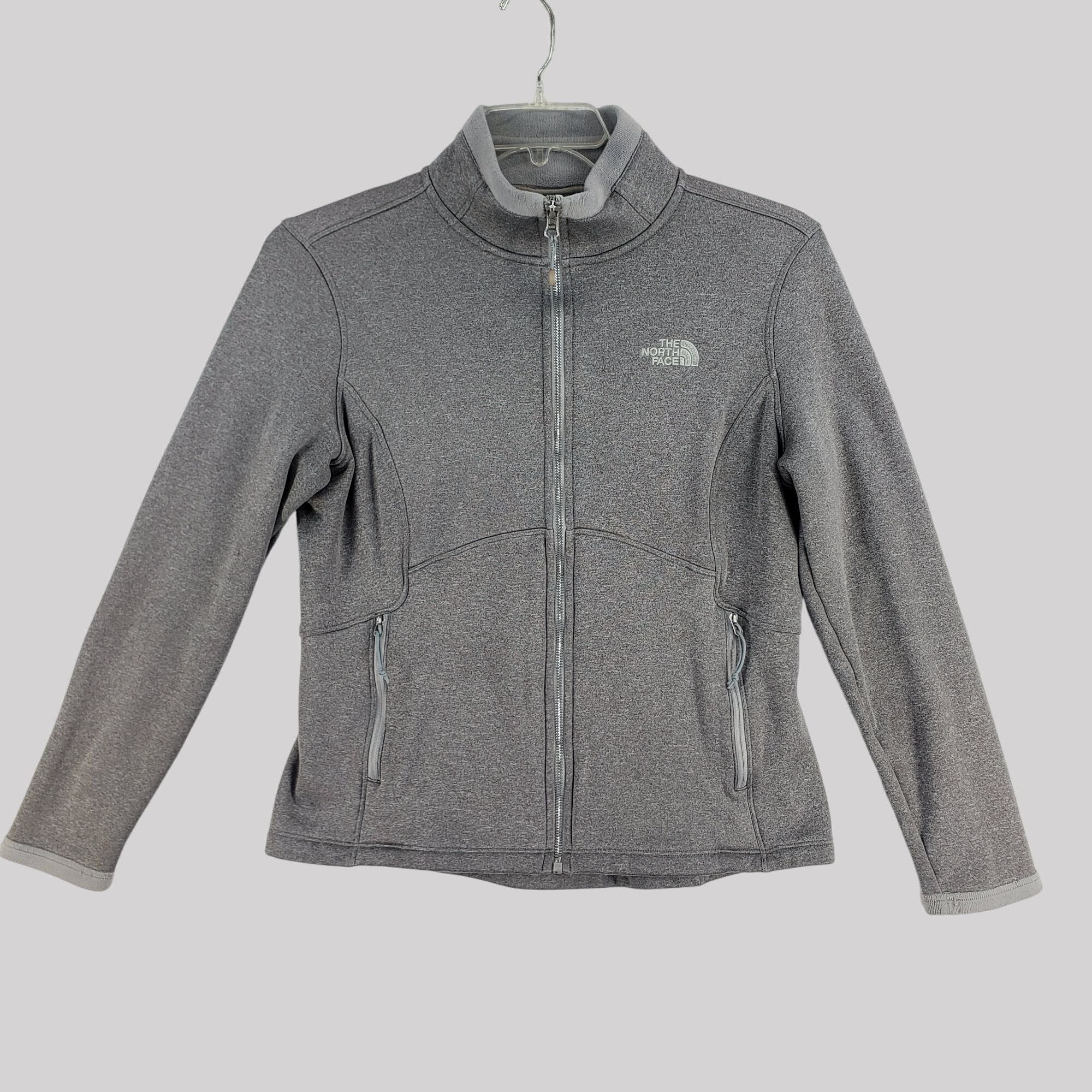 The North Face The North Face Womens Gray Full-Zip Mock Neck Jacket Size L Size L / US 10 / IT 46 - 3 Thumbnail