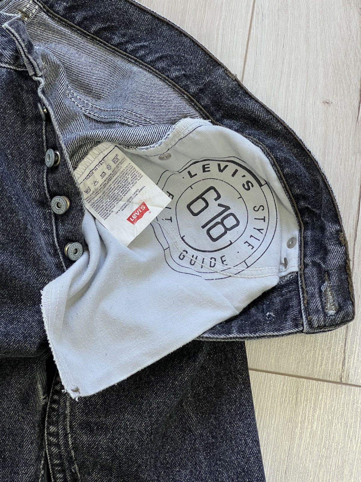 Levi's × Levi's Vintage Clothing × Vintage Vintage Levis 618 Made in Italy Washed Gray Denim Jeans Size US 30 / EU 46 - 9 Thumbnail