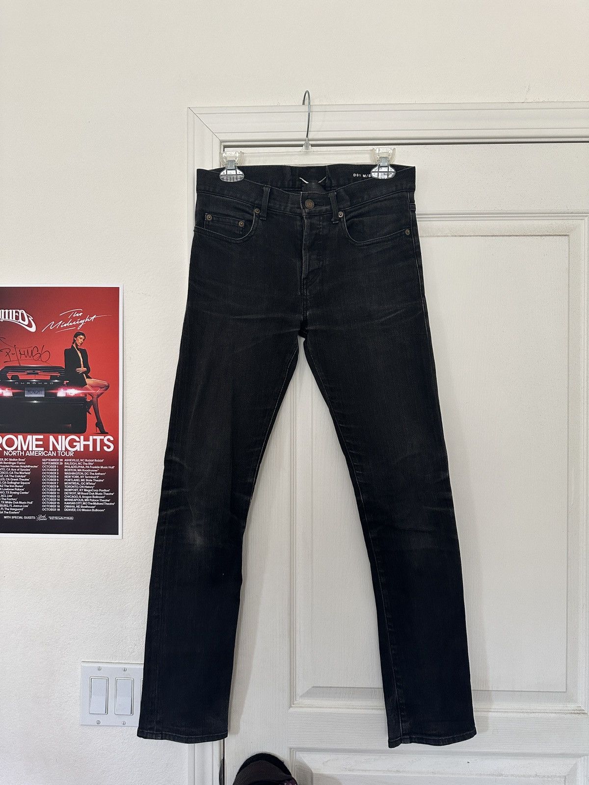 Hedi Slimane × Saint Laurent Paris BRAND NEW 15CM MULTI-ZIP BLACK