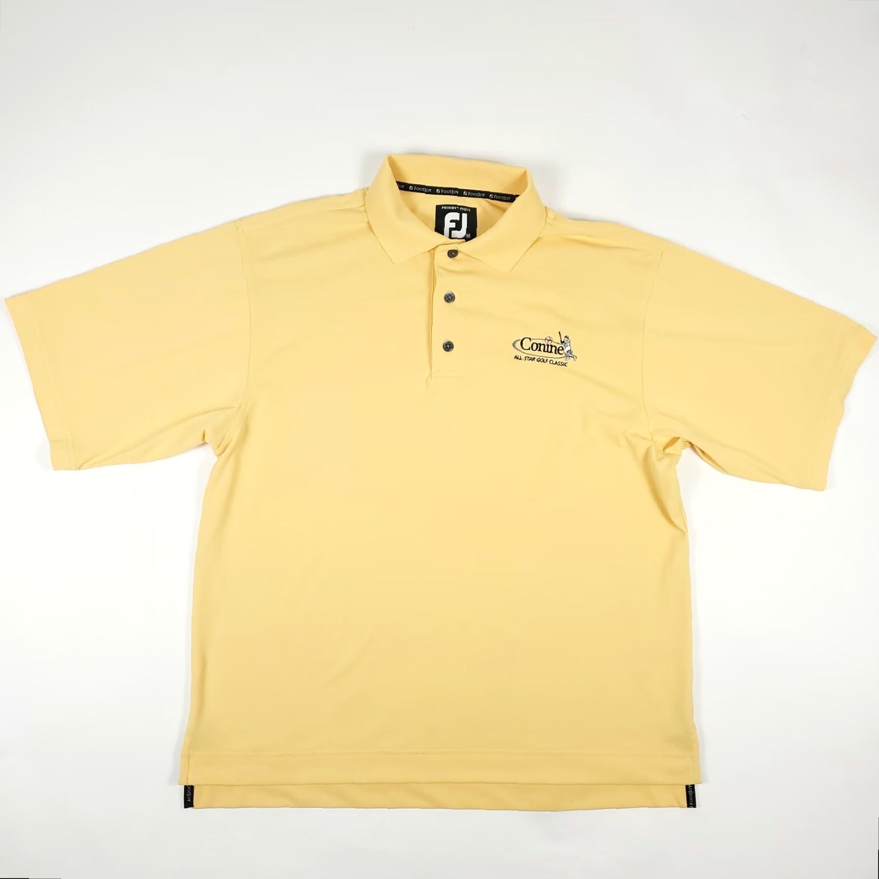 Footjoy FJ FootJoy ProDry Polo Shirt All Star Classic Yellow Men Medium M Regular Color: Yellow Polo Shirt Size US M / EU 48-50 / 2 - 3 Thumbnail