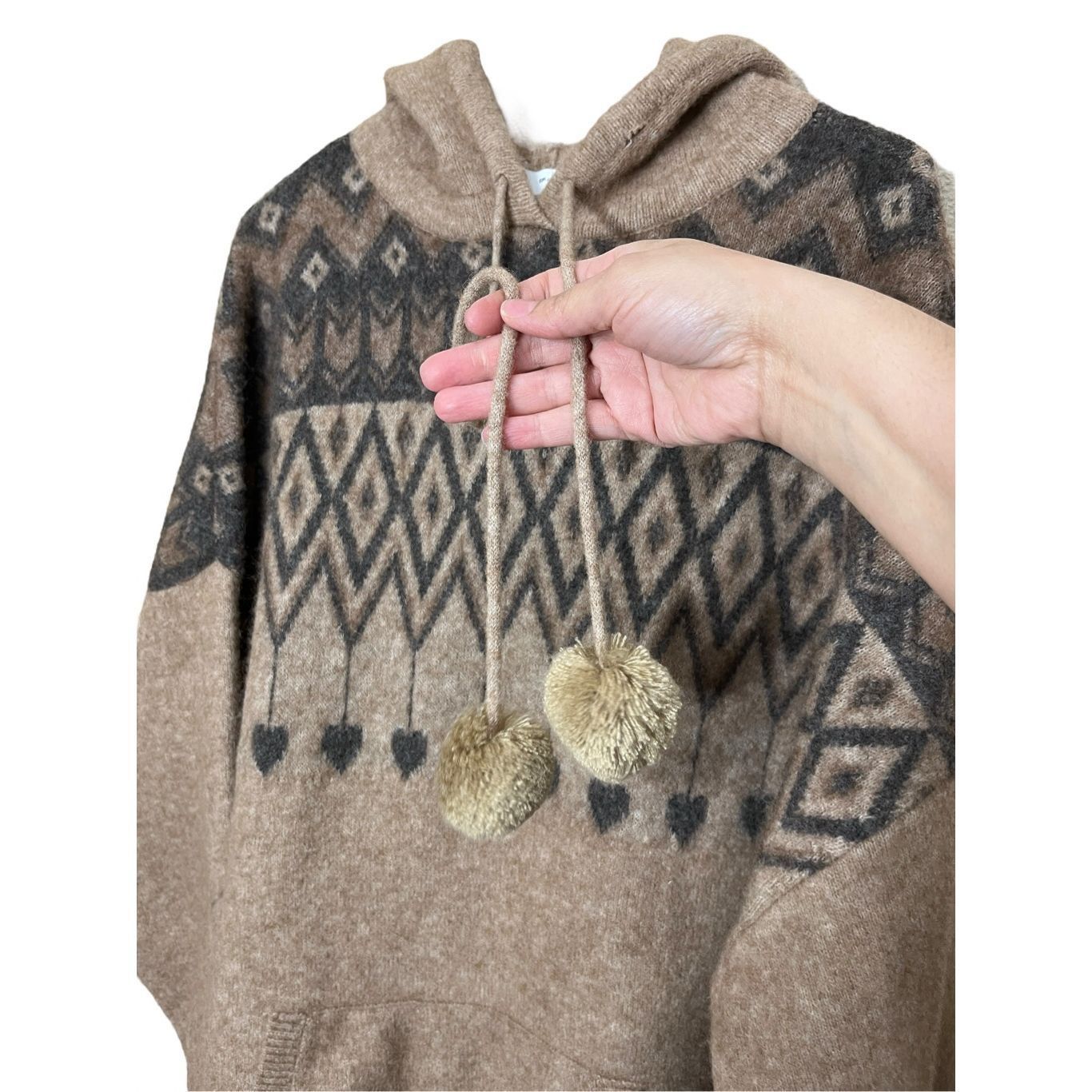 Zara Zara Wool Blend Oversized Hooded Sweater Size M-L Size L / US 10 / IT 46 - 4 Thumbnail