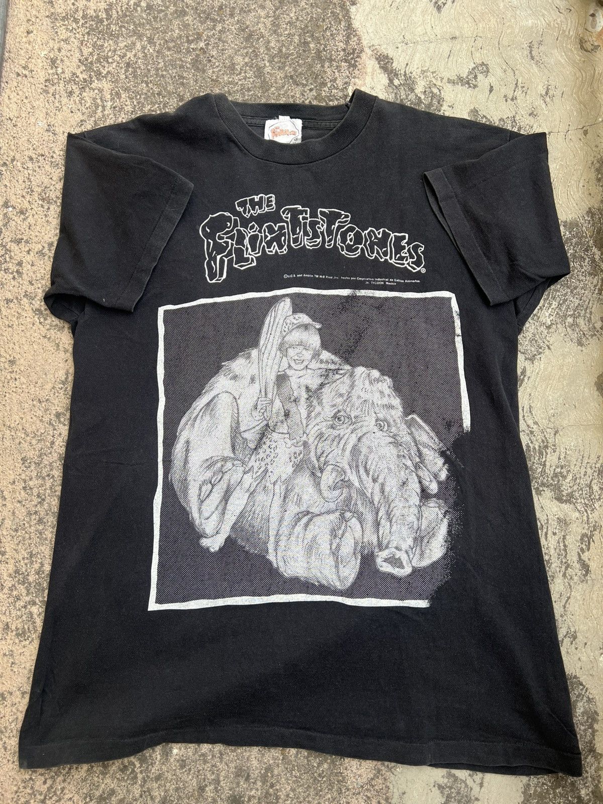 Vintage Vintage 1990s The Flintstones Tee Size US XXL / EU 58 / 5 - 1 Thumbnail