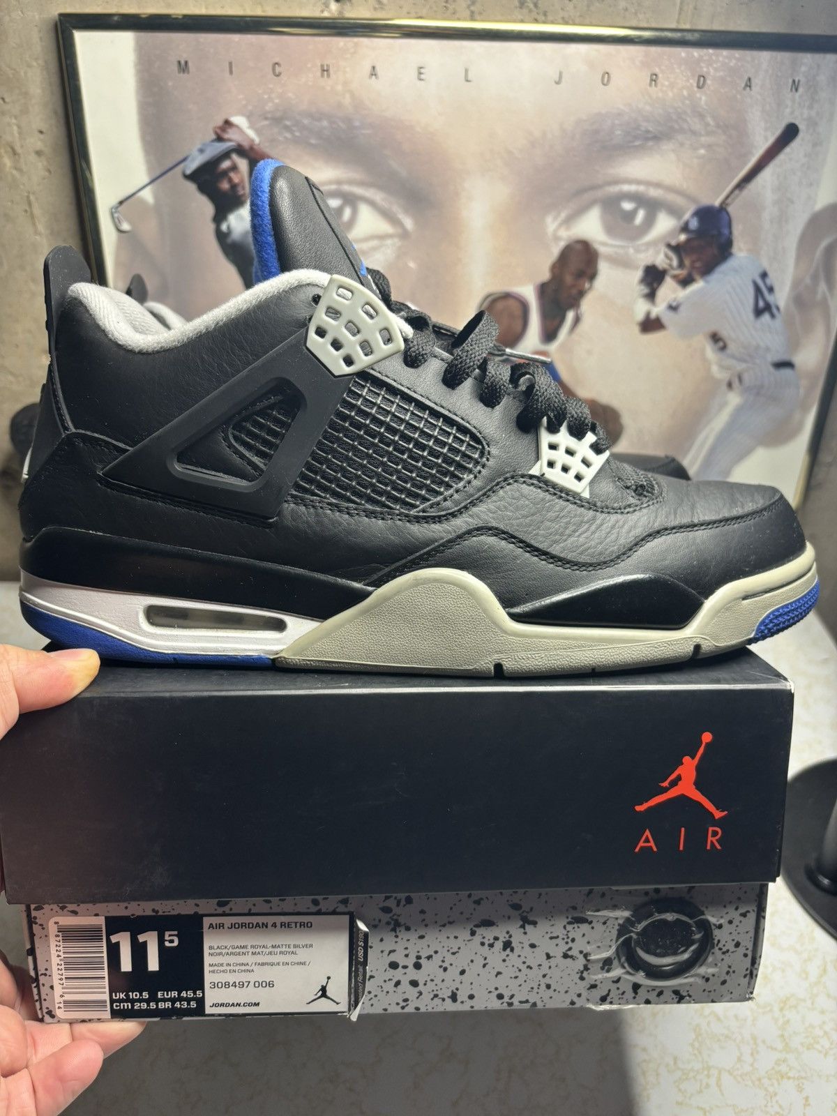 Jordan Brand Air Jordan 4 Retro Motorsports Alternate 2017 Size US 11.5 / EU 44-45 - 1 Thumbnail