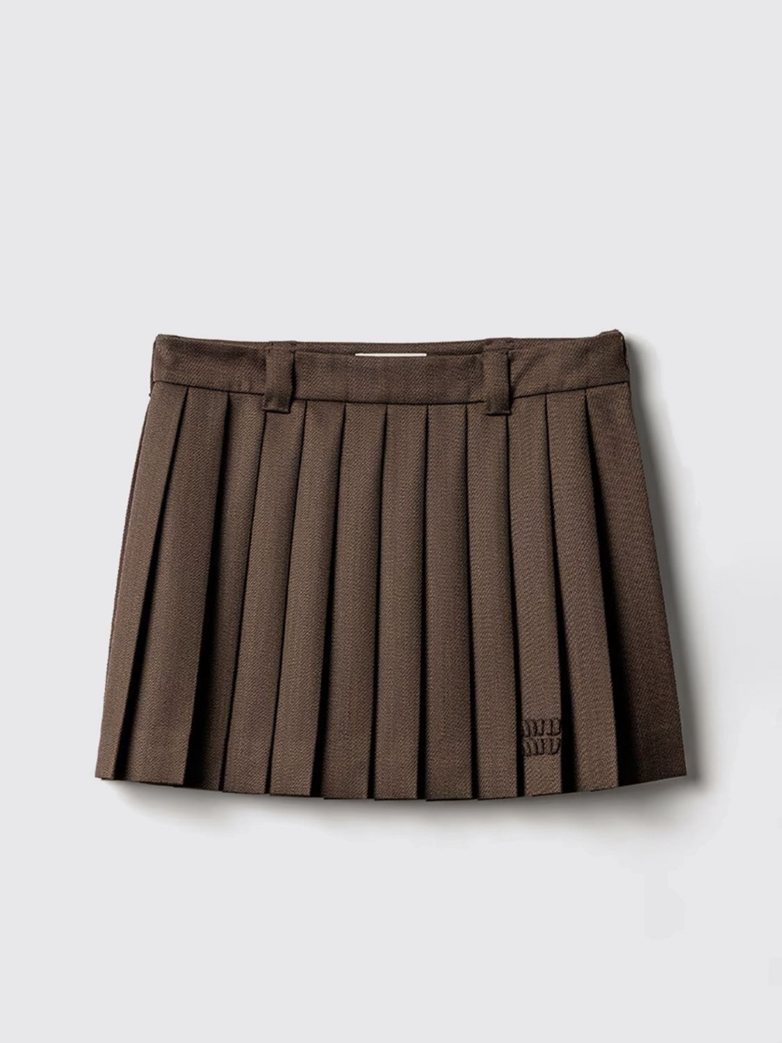 Miu Miu Miu Miu Skirt Woman Cocoa Size 25" / US 0 / IT 36 - 1 Preview