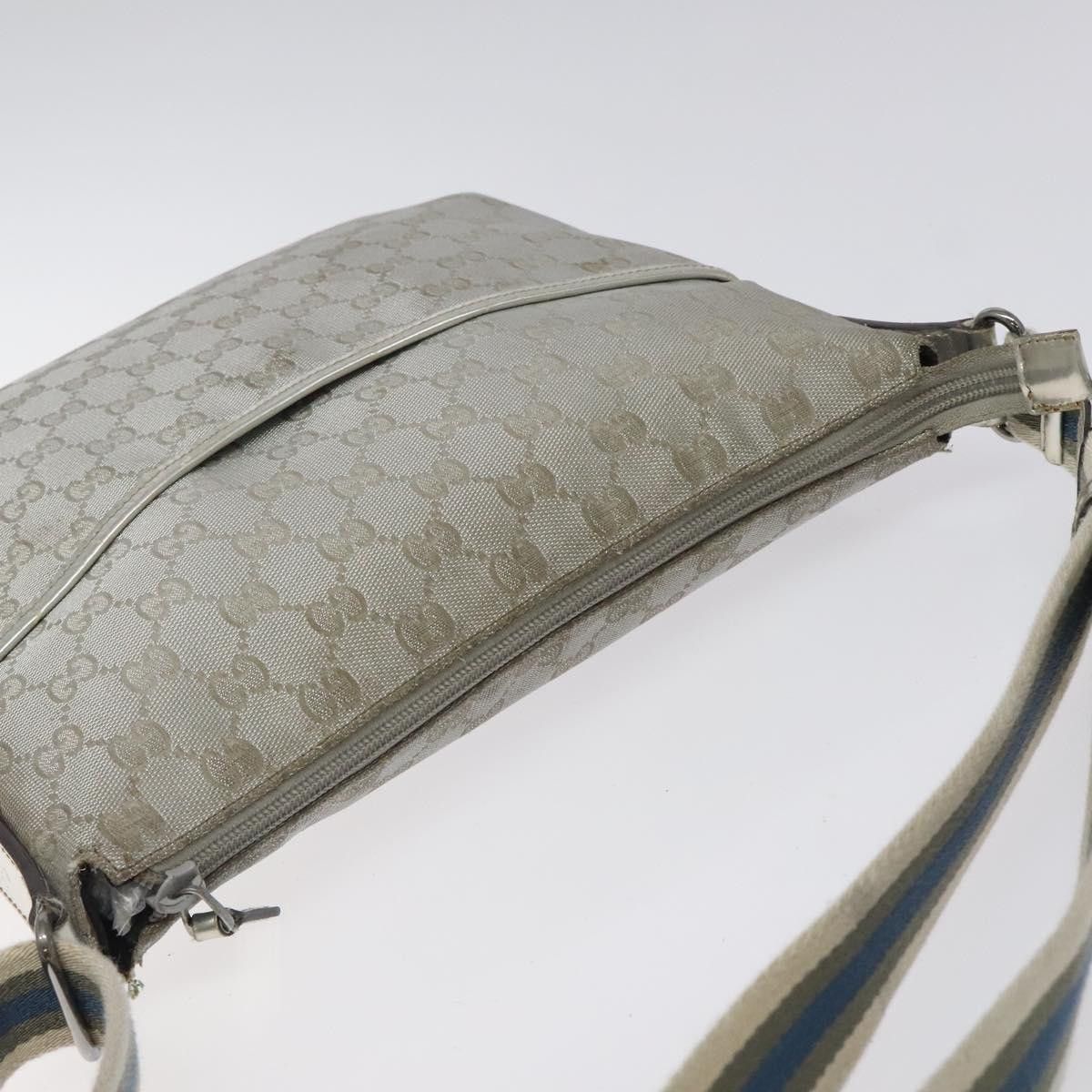 Gucci GUCCI GG Canvas Shoulder Bag Silver Size ONE SIZE - 6 Thumbnail