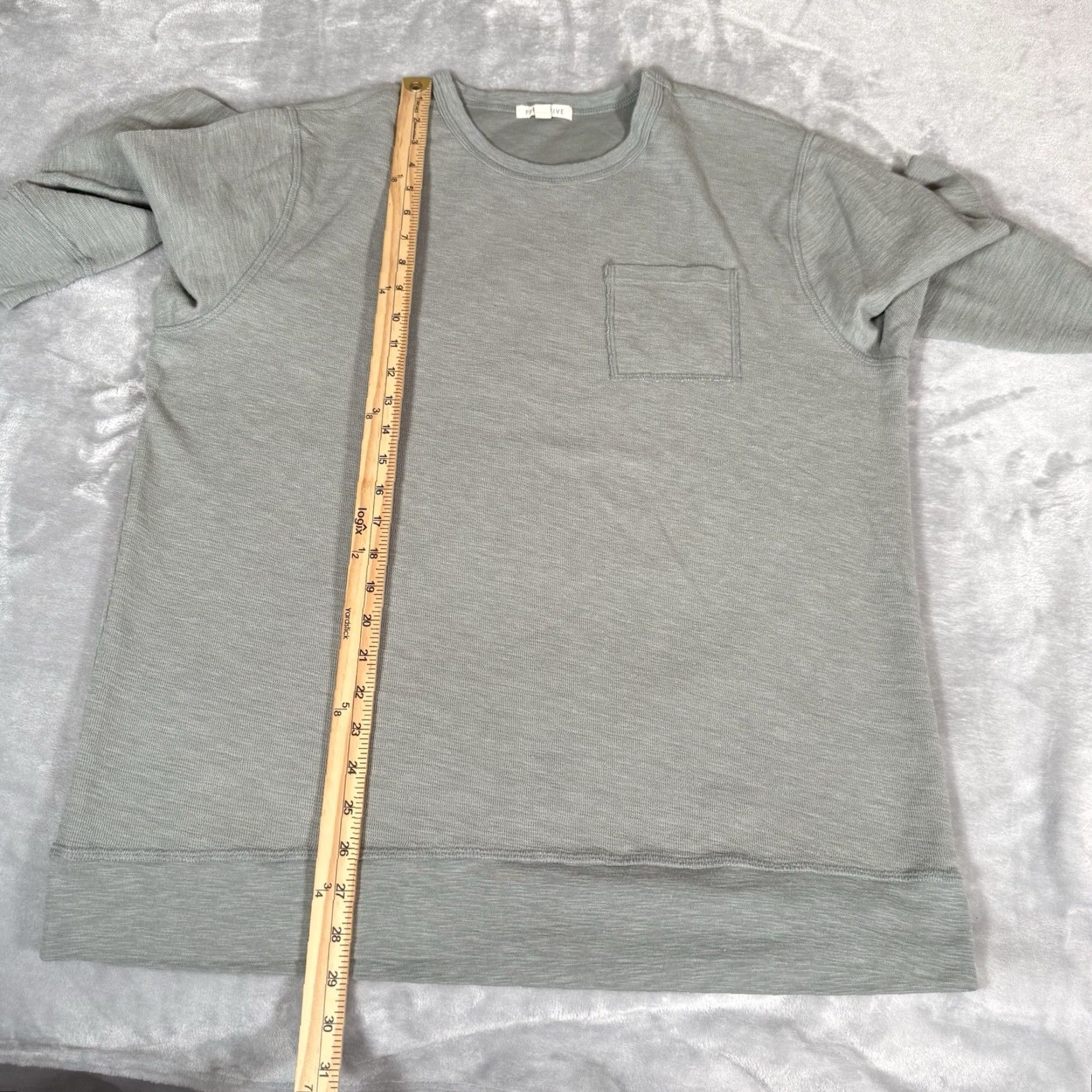 Vintage VINTAGE? Wait - Forty Five Pocket Long Sleeve T Shirt Mens XL Light Green Size US XL / EU 56 / 4 - 8 Thumbnail