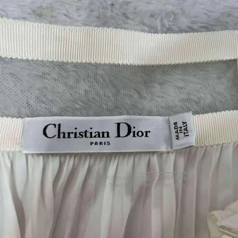Dior Dior White Cotton Midi Skirt for Summer . Size 28" / US 6 / IT 42 - 3 Thumbnail