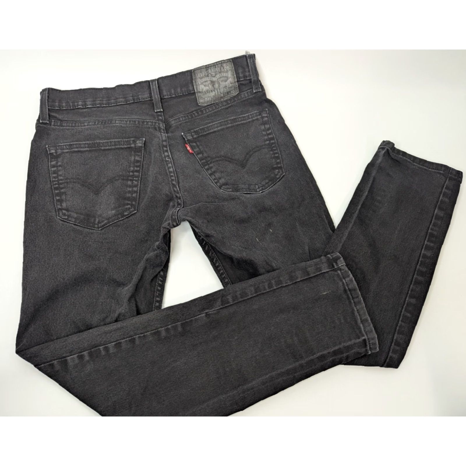 Levi's Levi's 511 Jeans Mens 32x30 Black Slim Straight Stretch Denim Pants Casual Norm Size US 32 / EU 48 - 2 Thumbnail