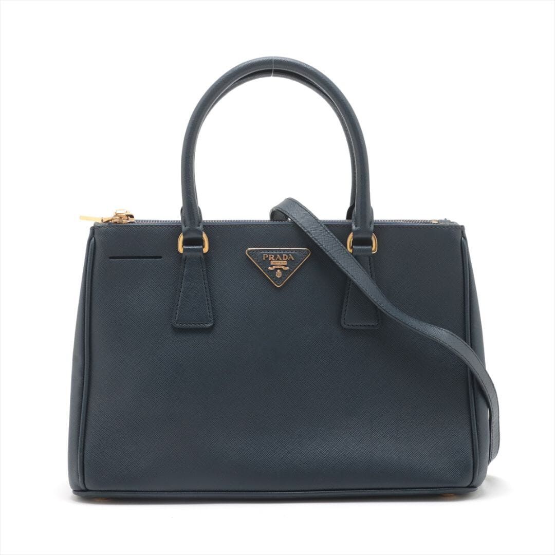 Navy blue Galleria Saffiano leather 2way bag