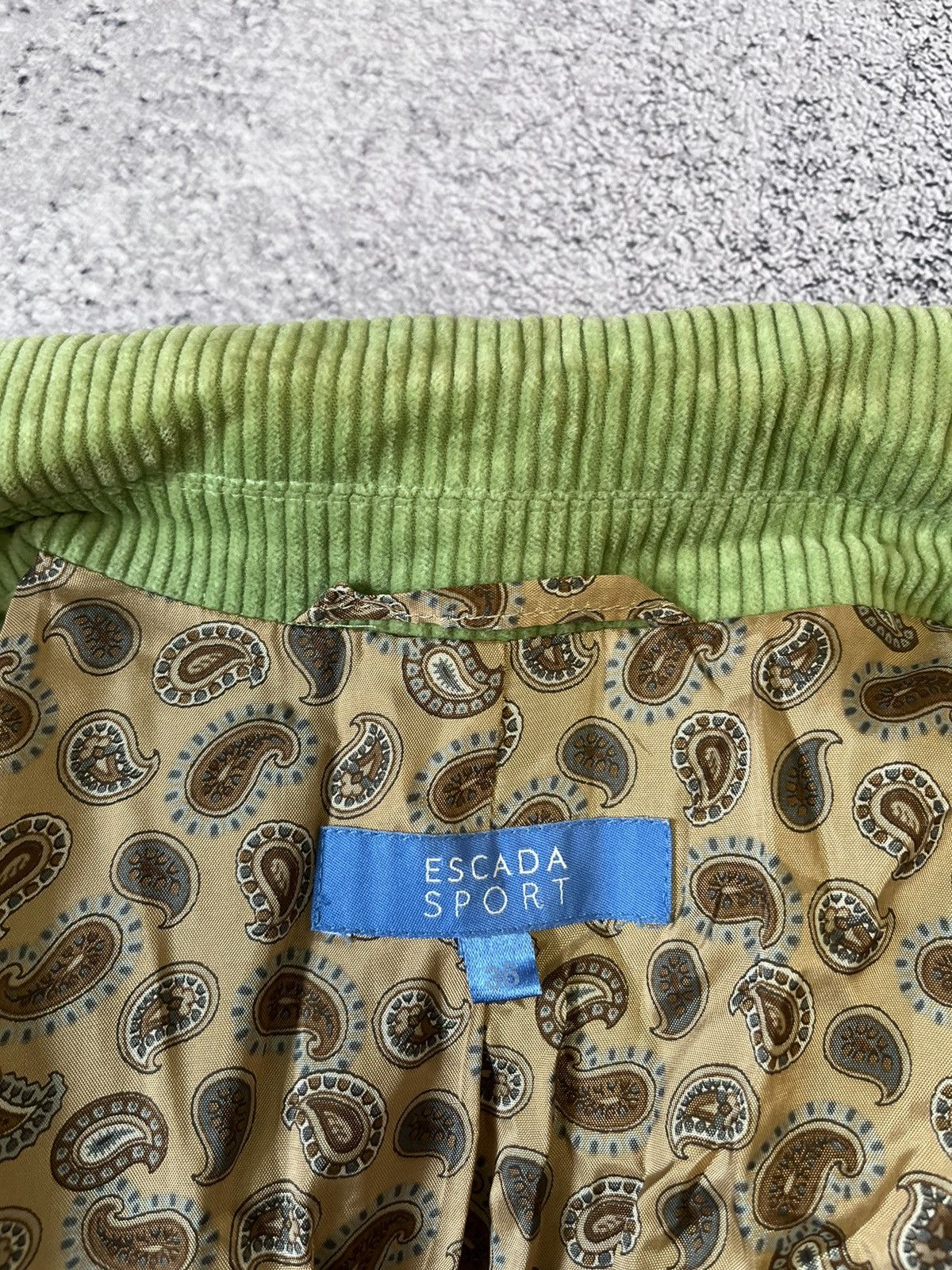 Escada Escada Sport Women Blazer Jacket Green Cotton Polyester Size XS / US 0-2 / IT 36-38 - 5 Thumbnail