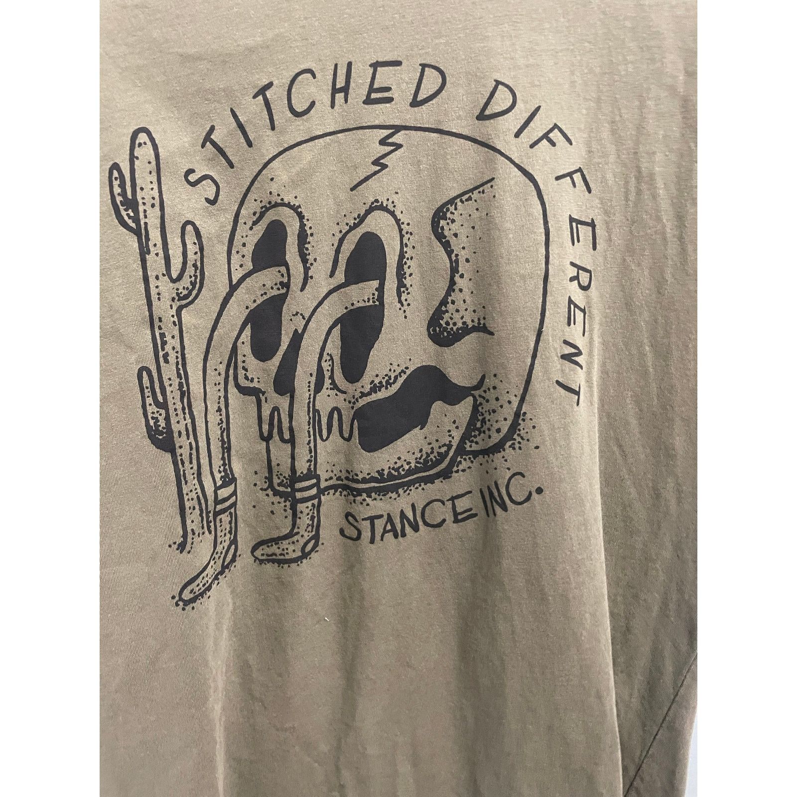 Other Stance Crew Tee Olive Green Size Large Stitched Different Size US L / EU 52-54 / 3 - 2 Thumbnail
