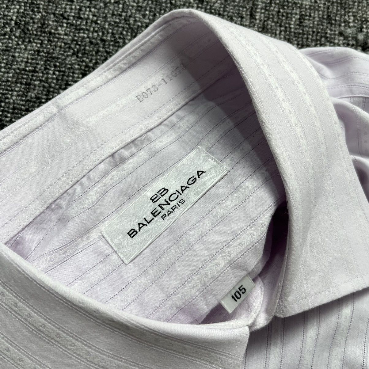 Balenciaga Vintage Balenciaga stripe Shirt Size US L / EU 52-54 / 3 - 6 Thumbnail