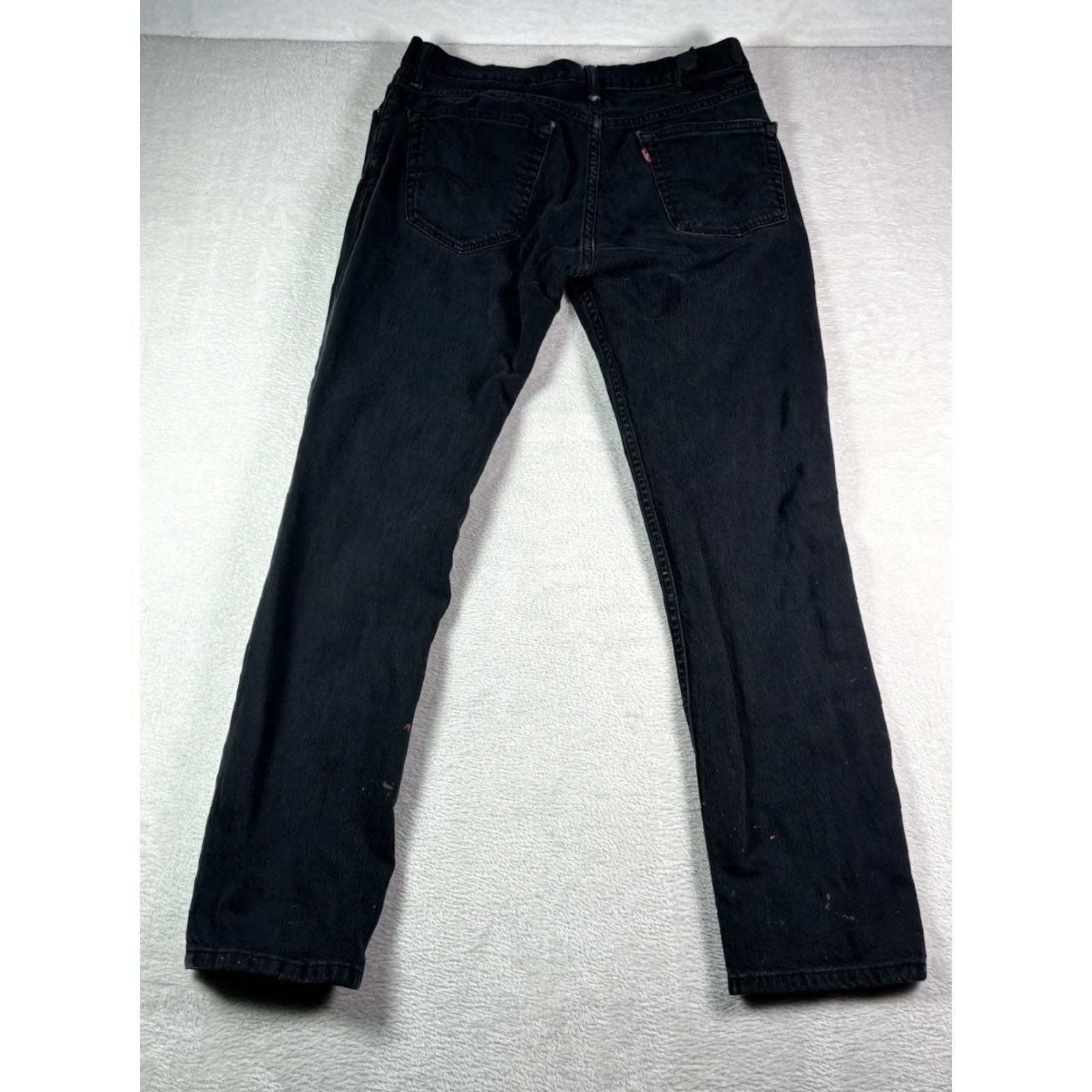 Levi's VINTAGE Levi's 511 Jeans Mens Regular Fit 32x32 Black Denim Distressed Cotton Blend 32in Inseam USA Mexico Levis 500 Series Pants Size 32 Mens Jeans Size US 32 / EU 48 - 2 Thumbnail