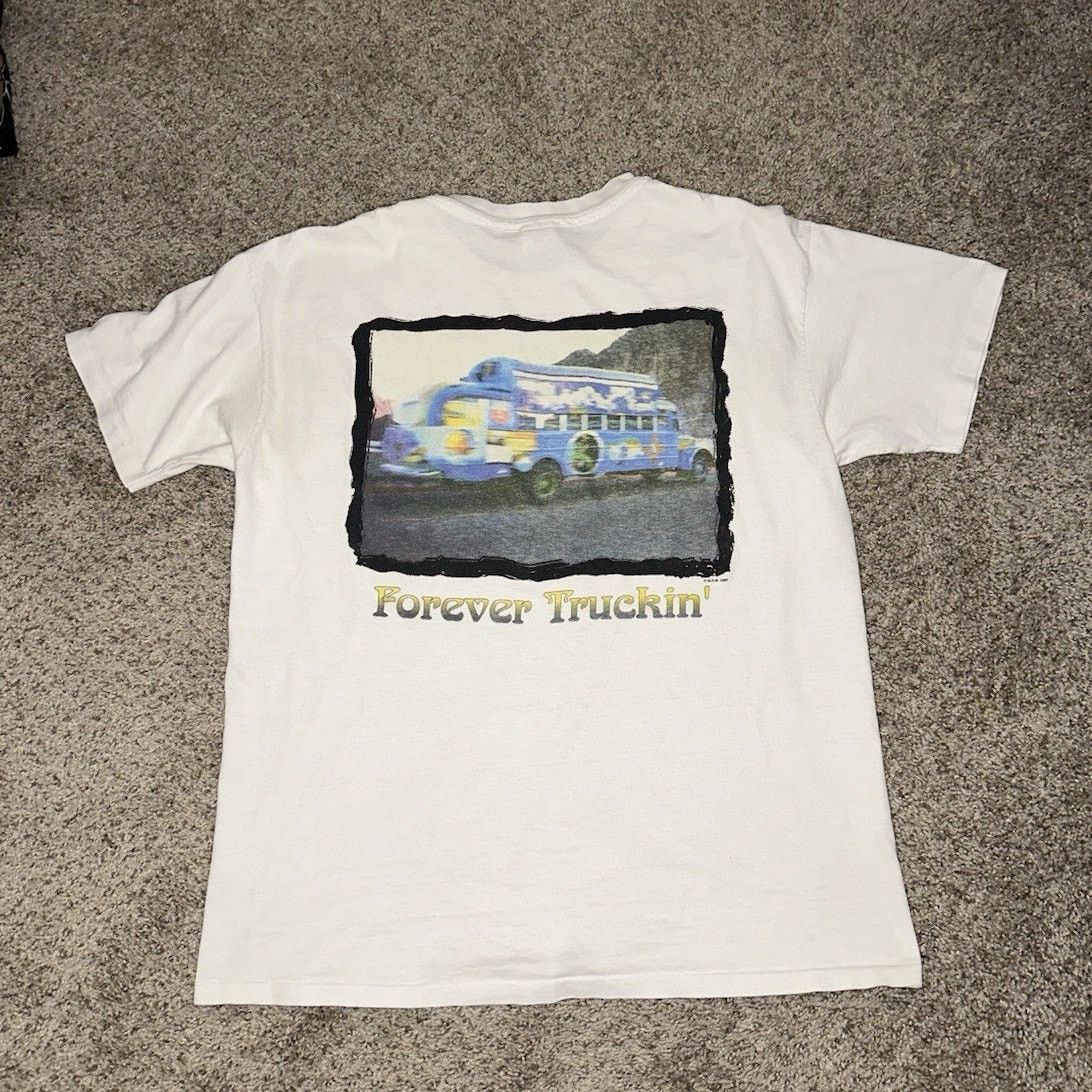 Anvil × Grateful Dead × Vintage Vintage Grateful Dead Forever Truckin Bus Shirt 1965-1995 Size US XL / EU 56 / 4 - 1 Thumbnail