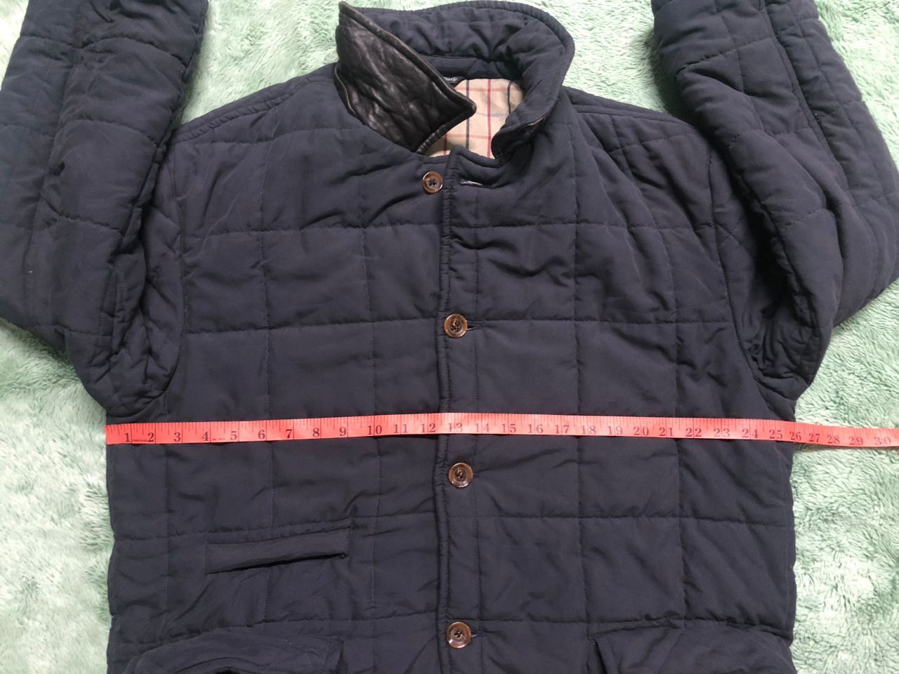 Vintage Vintage Ital Style Quilted Down Coat Jacket Leather Collar Size US XL / EU 56 / 4 - 22 Thumbnail