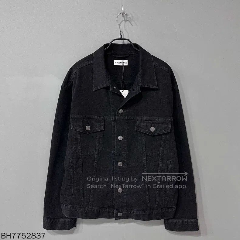 Balenciaga Balenciaga Back Water Droplet Logo Denim Jacket Size XS / US 0-2 / IT 36-38 - 4 Thumbnail