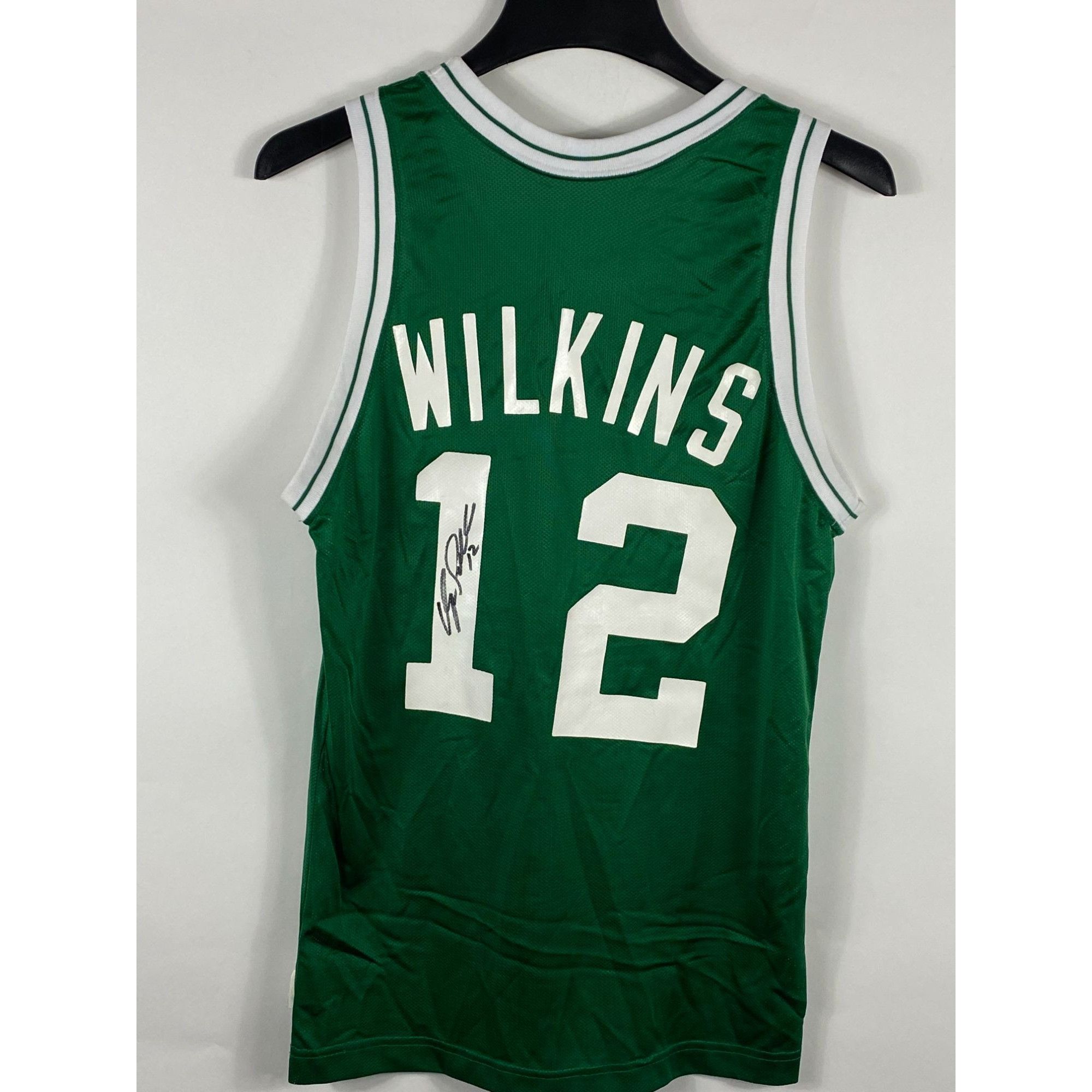 Champion VNTG Champion NBA Boston Celtics Wilkins #12 Jersey w/ Signa ...