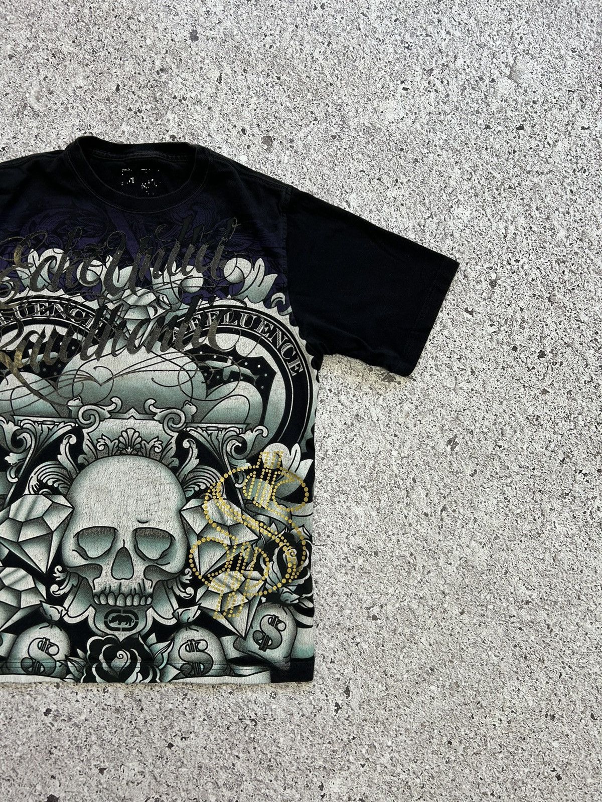 Ecko Unltd. × Vintage Ecko Unlimited All Over Print Like Ed Hardy Y2K Hype Tee Size US M / EU 48-50 / 2 - 5 Thumbnail