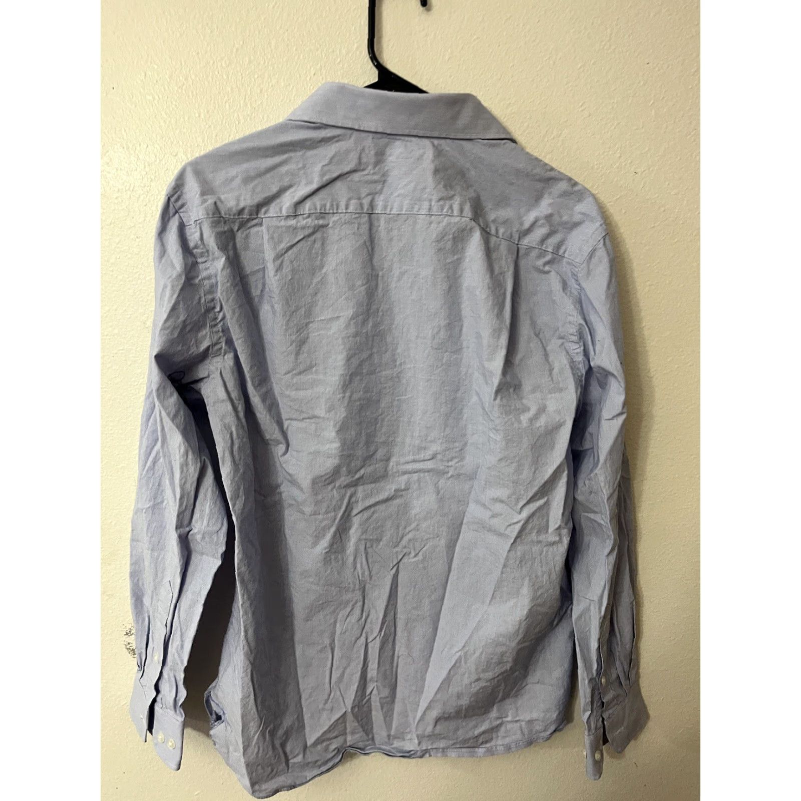 Tommy Hilfiger Tommy Hilfiger Slim Fit Stretch Blue Striped Long Sleeve Button- Down Shirt 15.5 Mens Size US M / EU 48-50 / 2 - 3 Thumbnail