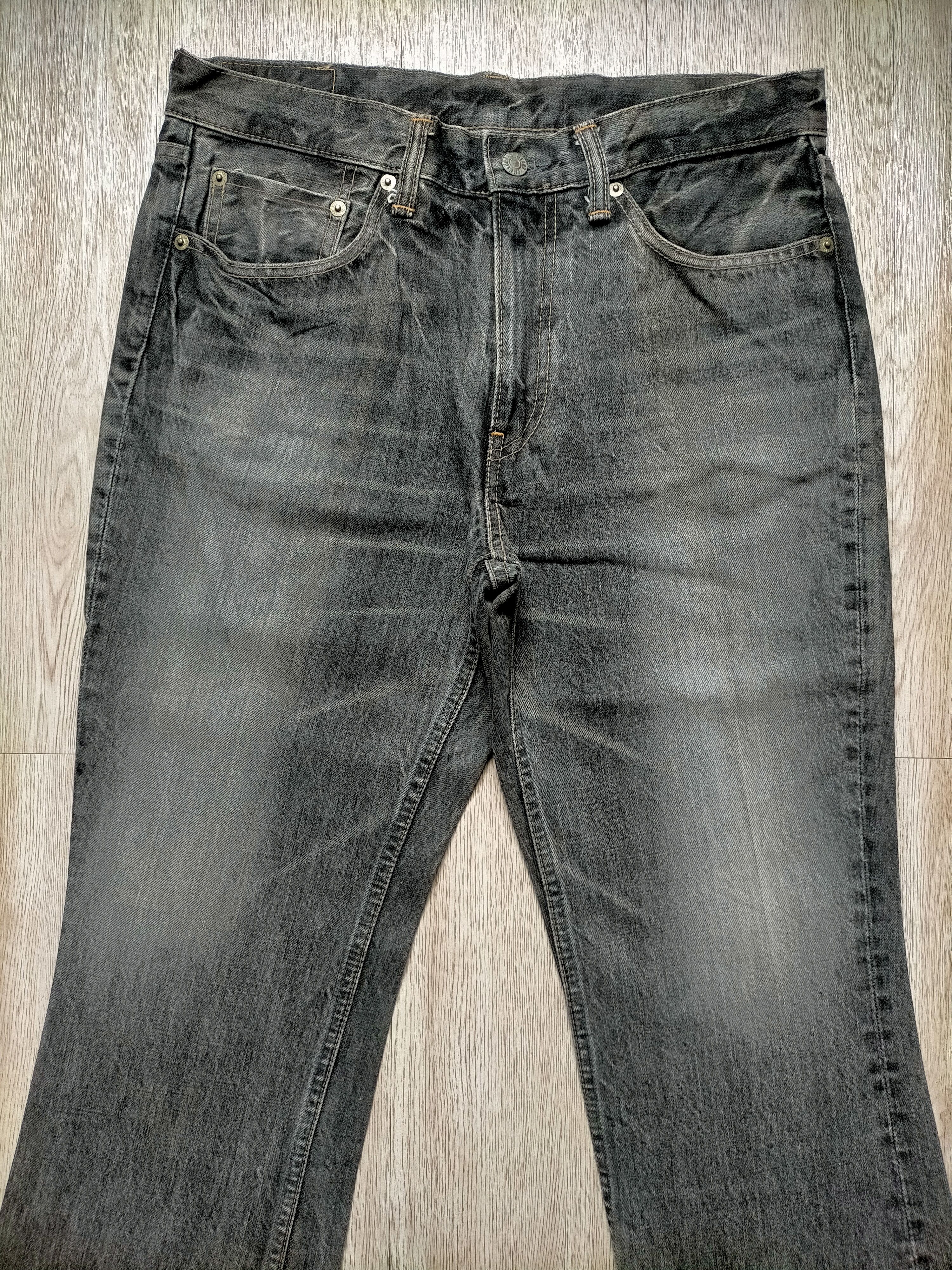 OMNIGOD OMNIGOD Japanese Flare Jeans Boot cut black Denim Size US 31 - 3 Thumbnail