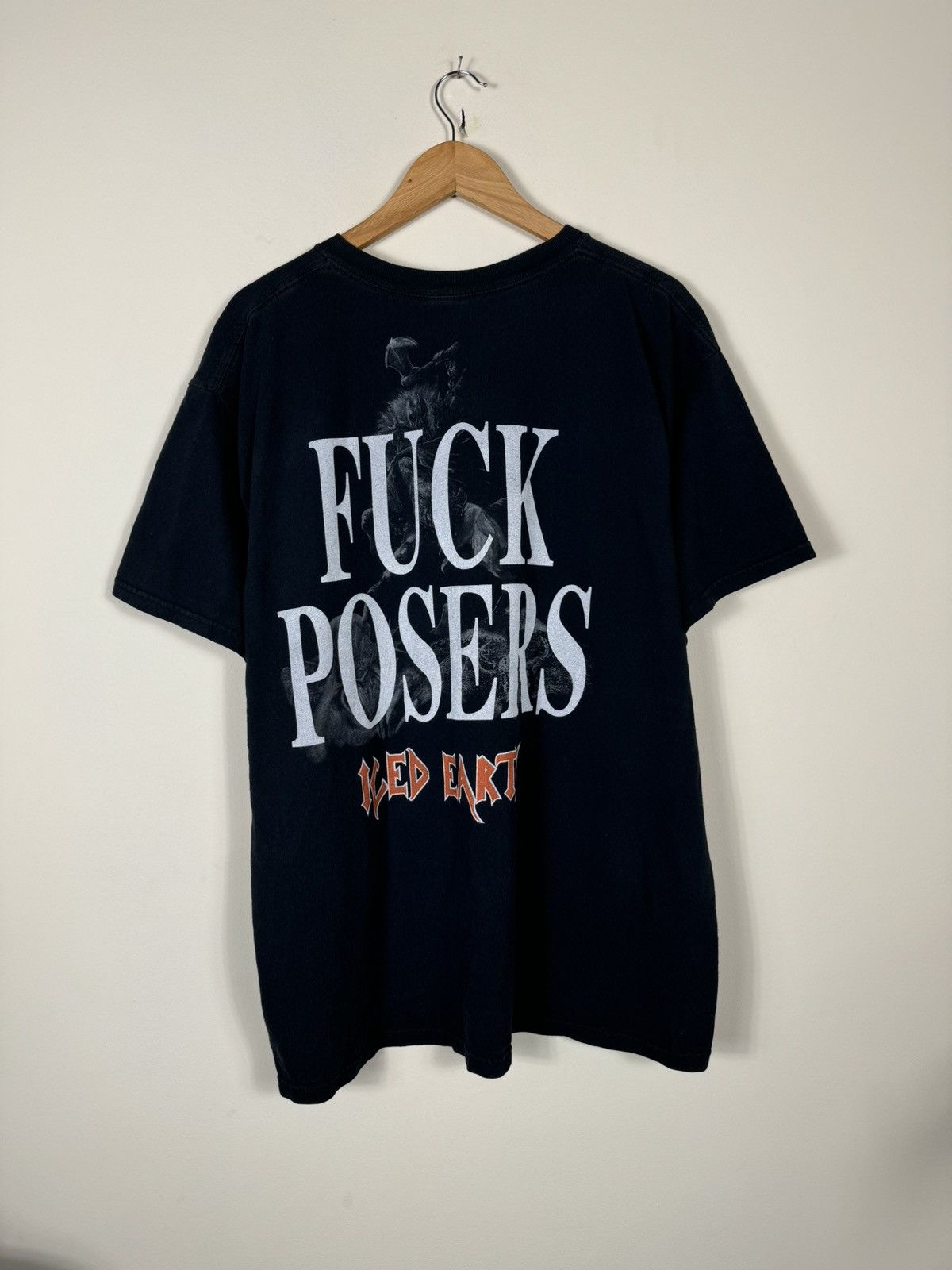 Band Tees × Vintage Iced Earth Fuck Posers Vintage Band T Shirt Size US XL / EU 56 / 4 - 7 Thumbnail