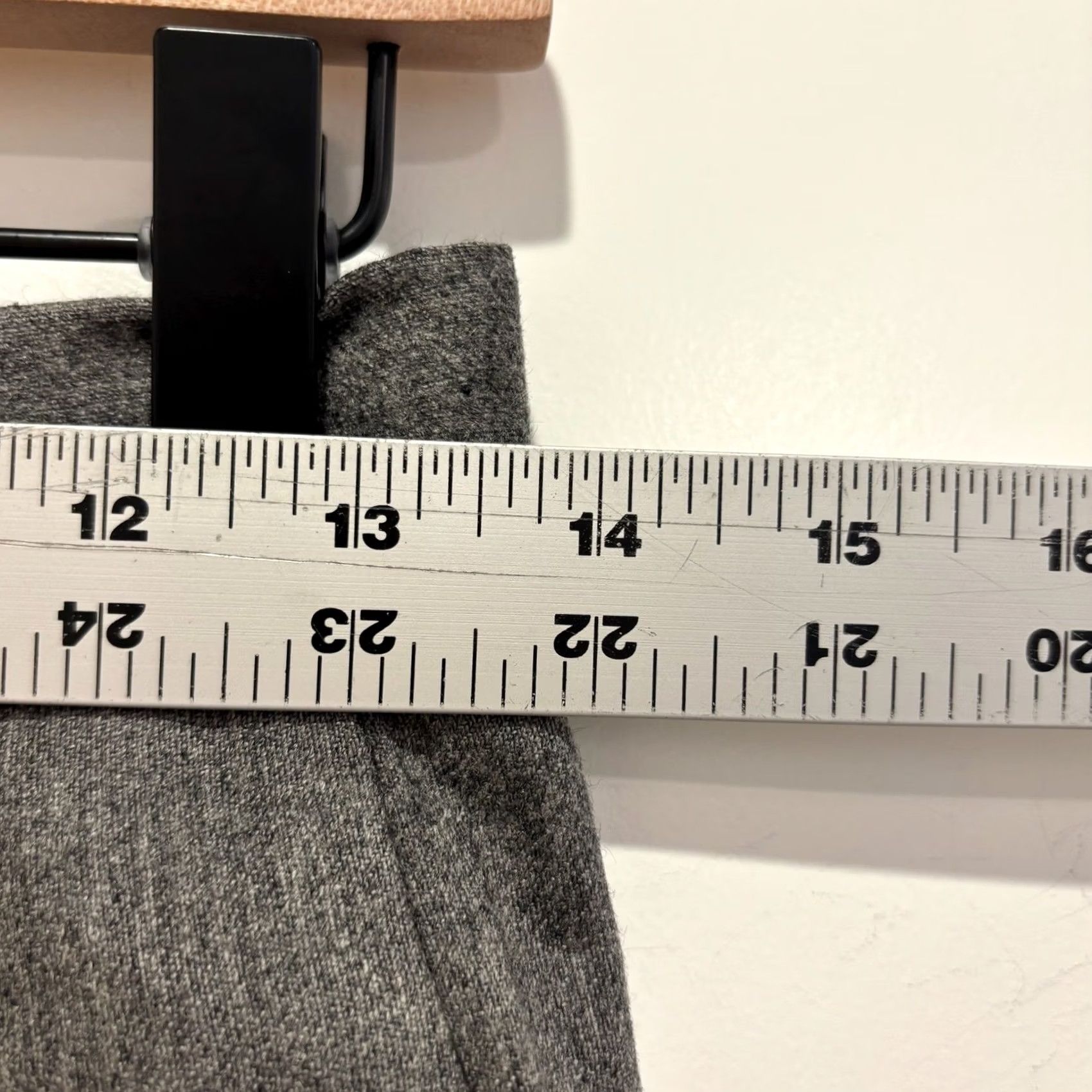 Vintage Mark Shale Wool Cashmere Pleated Trousers Gray Wide Leg Pants 6 Italy Size 28" / US 6 / IT 42 - 6 Thumbnail