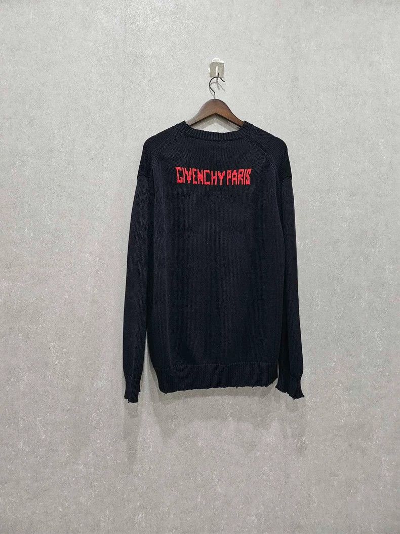 Givenchy Givenchy Logo pattern round neck loose fit long sleeve swe Size US L / EU 52-54 / 3 - 2 Thumbnail