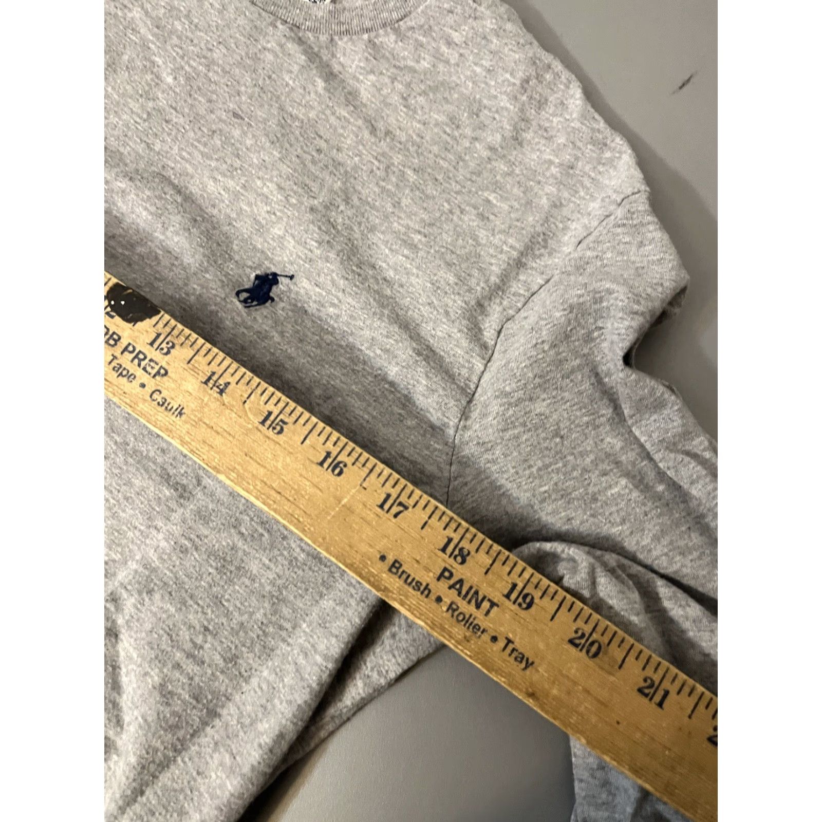 Polo Ralph Lauren Polo Ralph Lauren Tee T Shirt Mens M Gray Knit Crew Neck Long Sleeve Logo Casual Classic Size US M / EU 48-50 / 2 - 5 Thumbnail