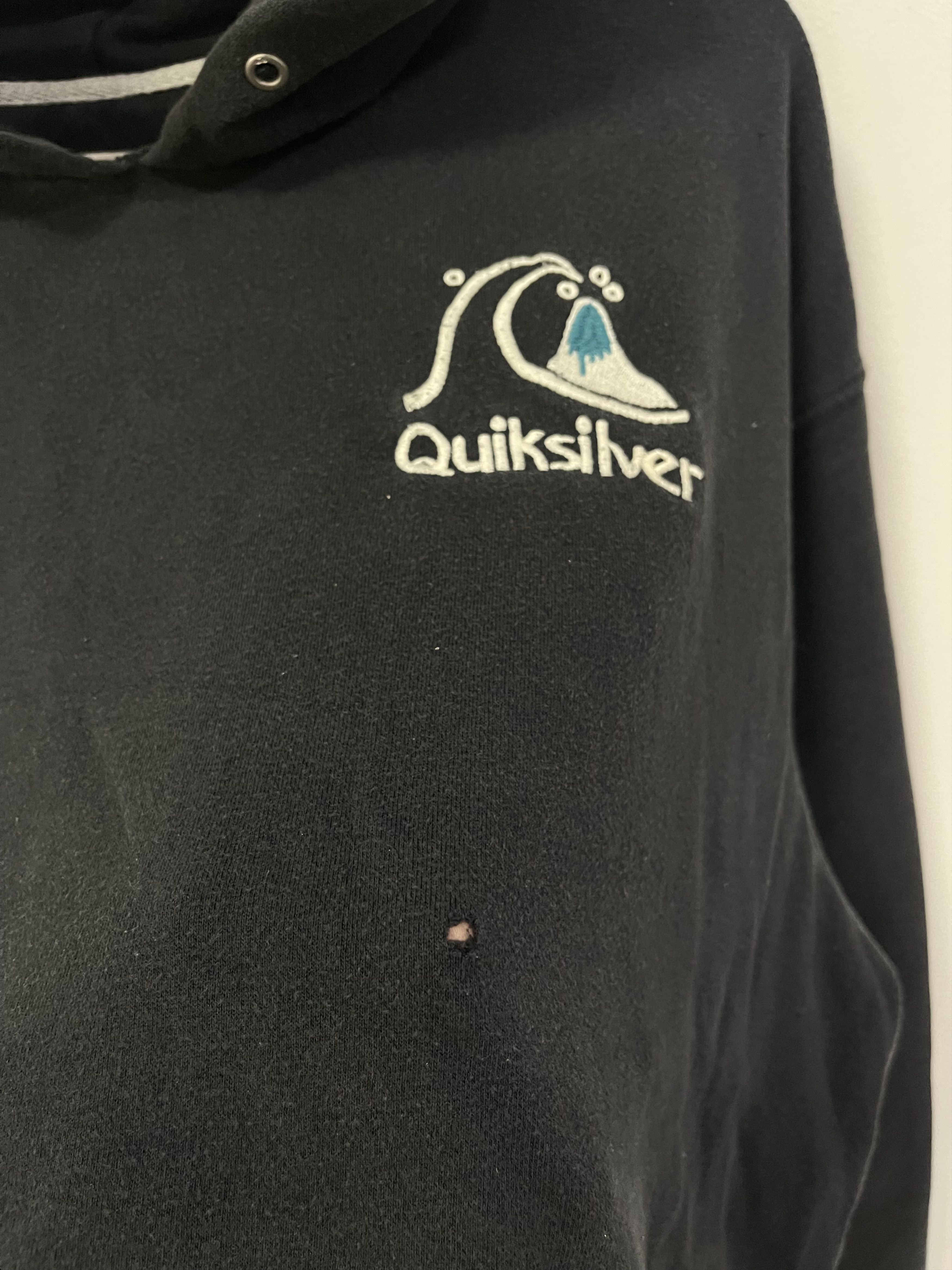Quiksilver × Vintage Vintage Quiksilver Mini Logo Embroidery Hoodie Sweatshirt Size US XL / EU 56 / 4 - 6 Thumbnail